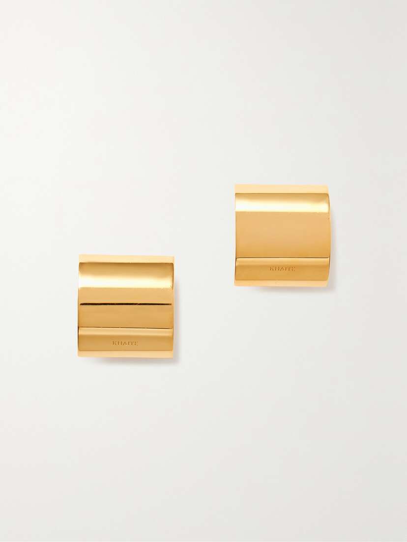 Khaite Julius Small Gold-tone Earrings
