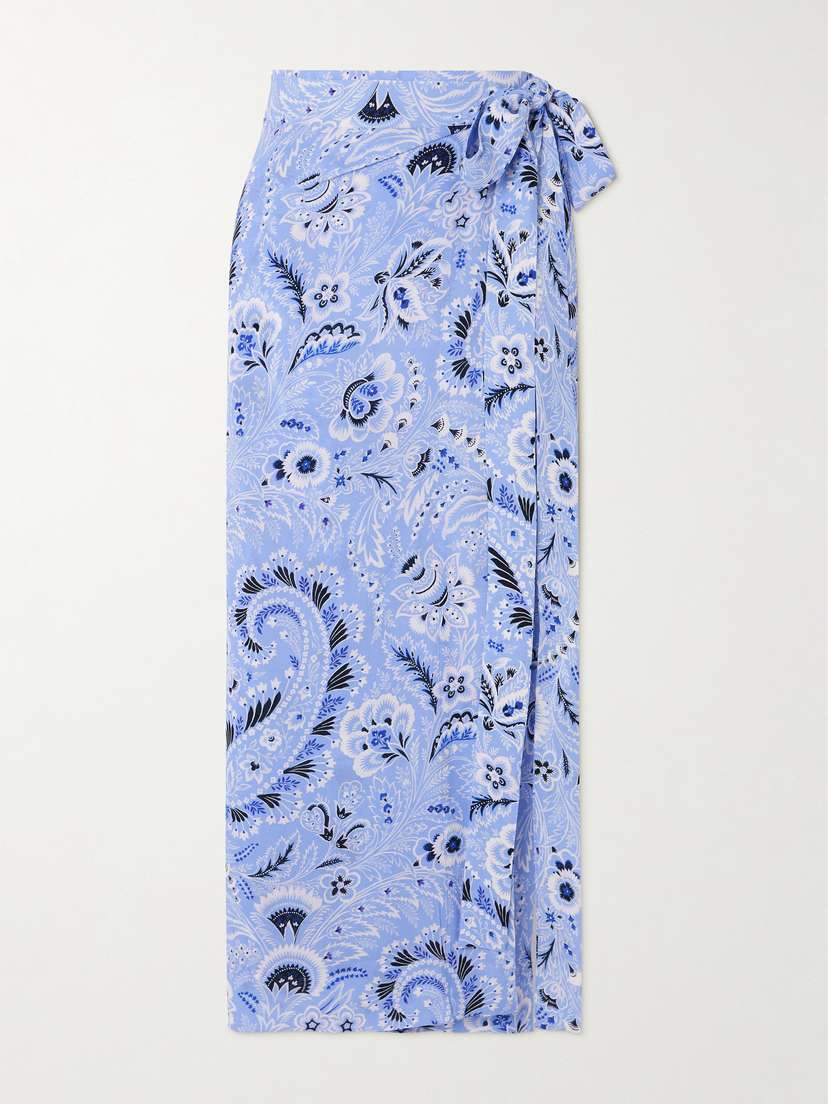 Etro Floral-print Voile Pareo
