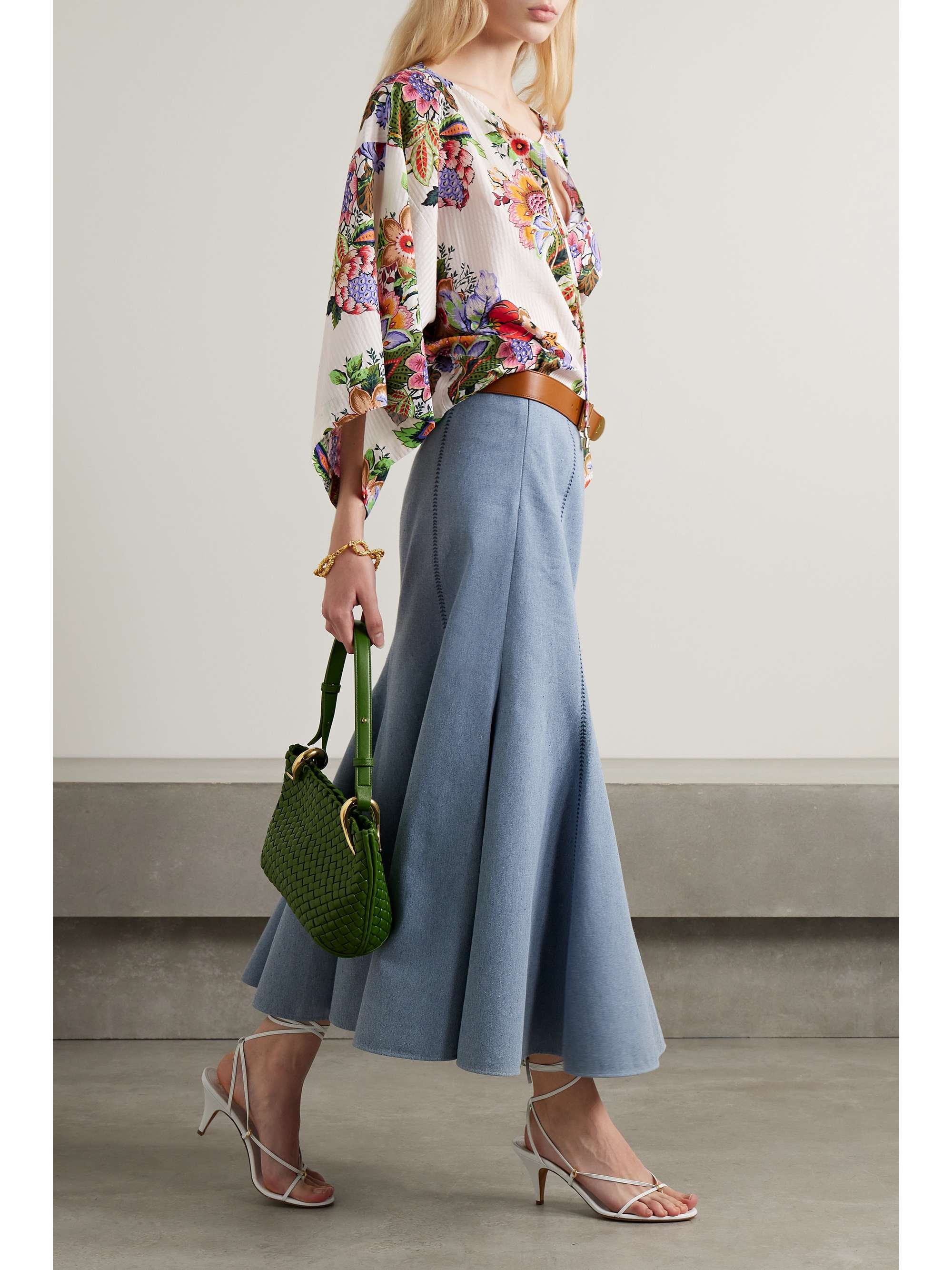 Etro wool skirt hotsell