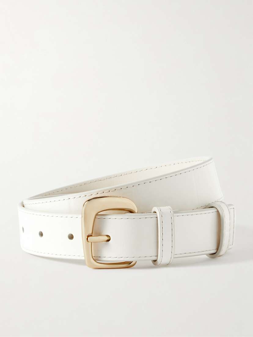 Jacquemus Ovalo Croc-effect Leather Belt