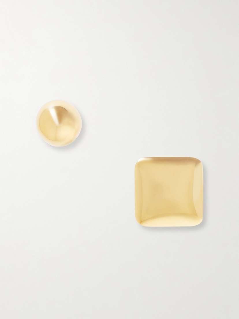 Jacquemus Rond Carré Gold-tone Earrings