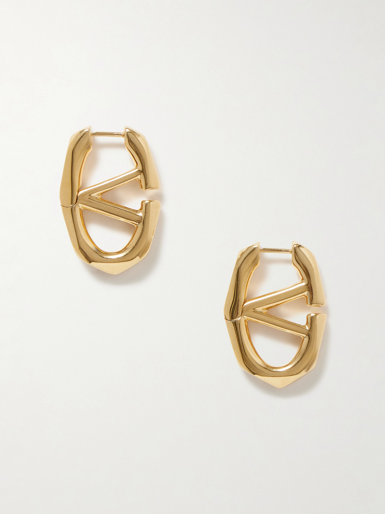 Valentino Garavani - Vlogo Boldies Gold-tone Earrings - One size