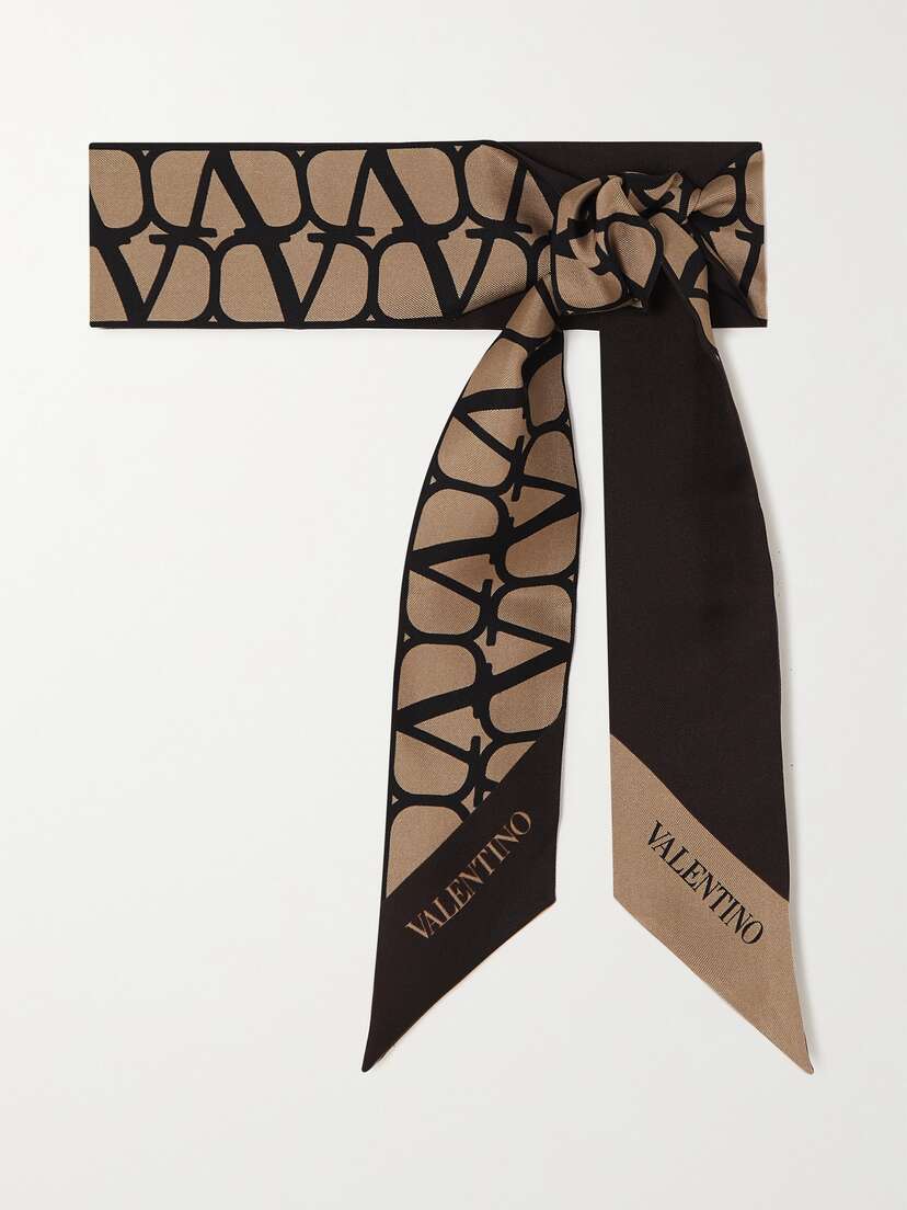 Valentino Garavani Printed Silk-twill Scarf