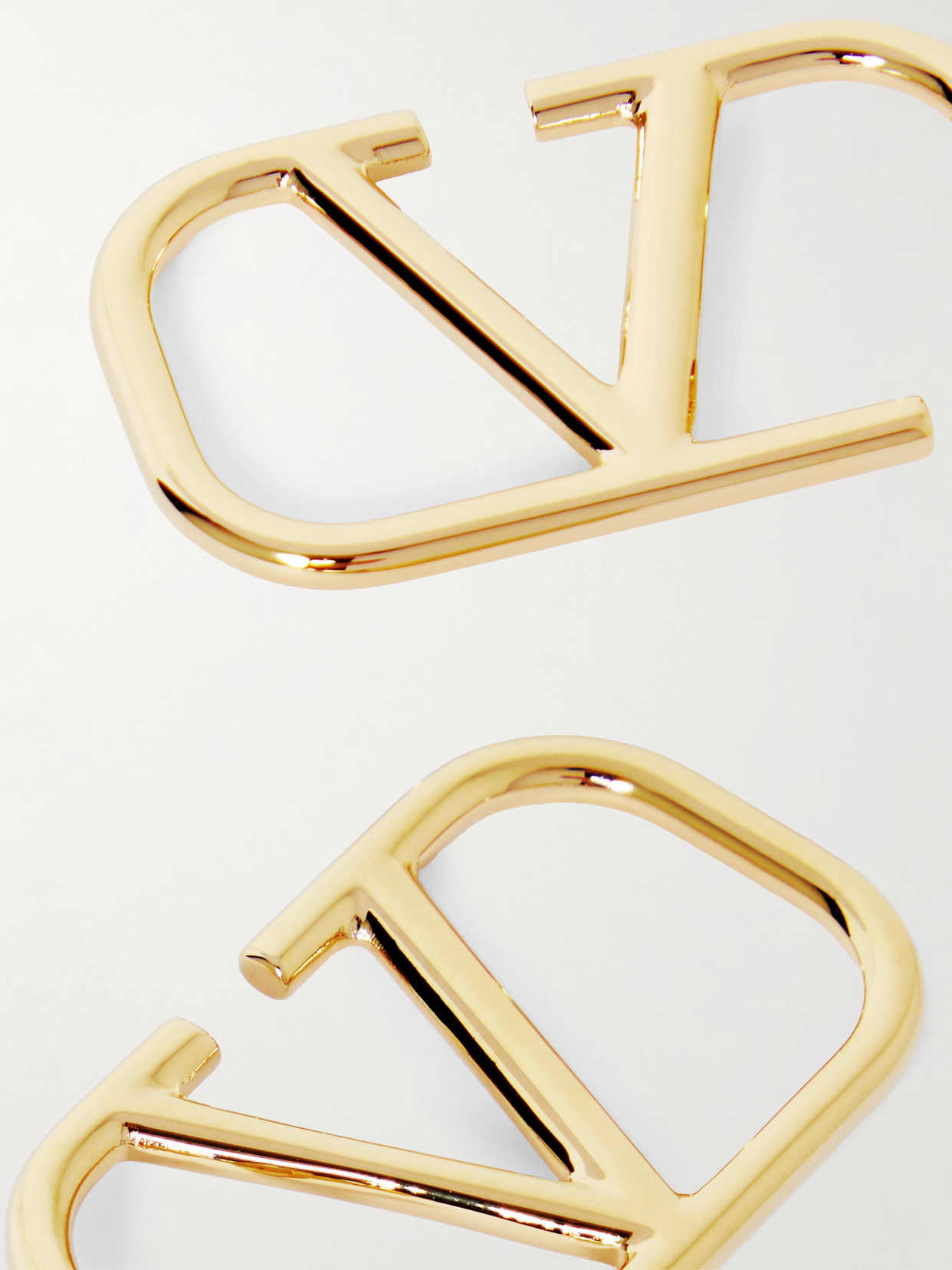 Valentino Garavani Vlogo Signature Metal Earrings Woman Gold Uni In Gold