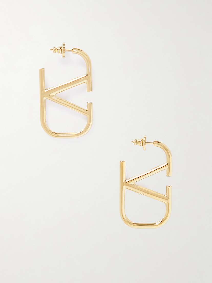 Valentino Garavani Vlogo Gold-tone Earrings