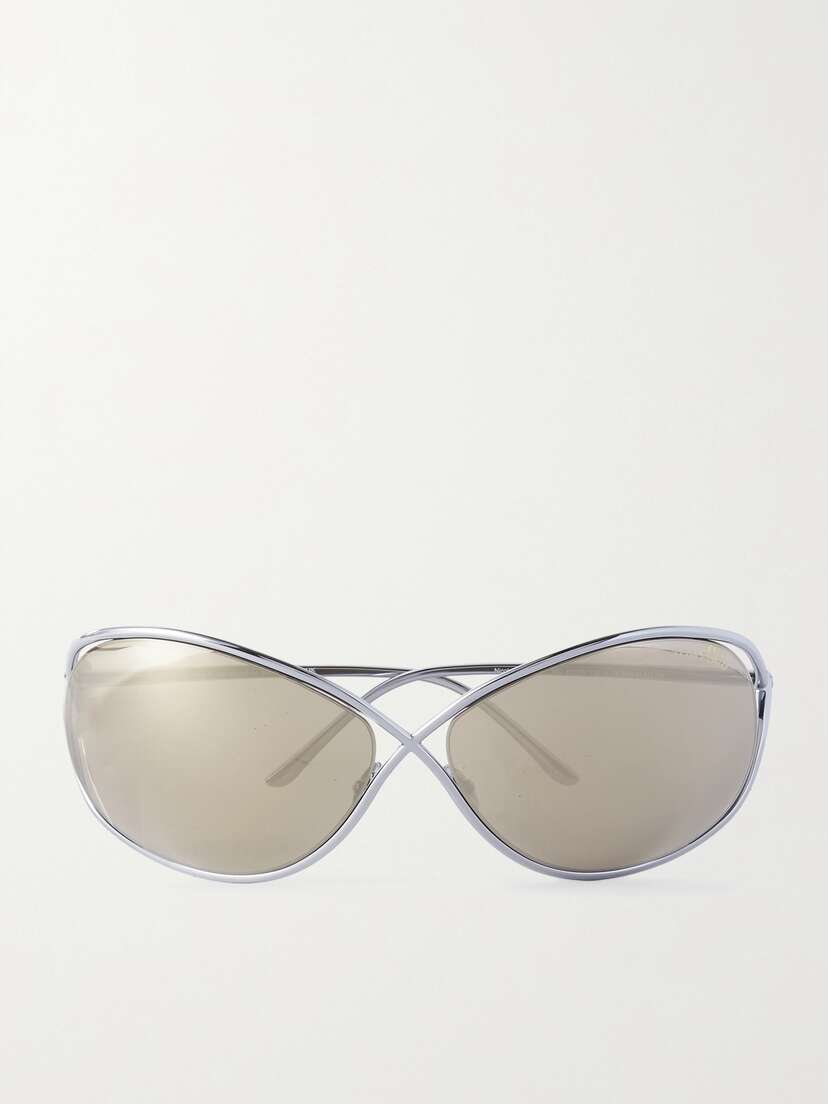 Tom Ford Whitney Butterfly-frame Titanium Sunglasses