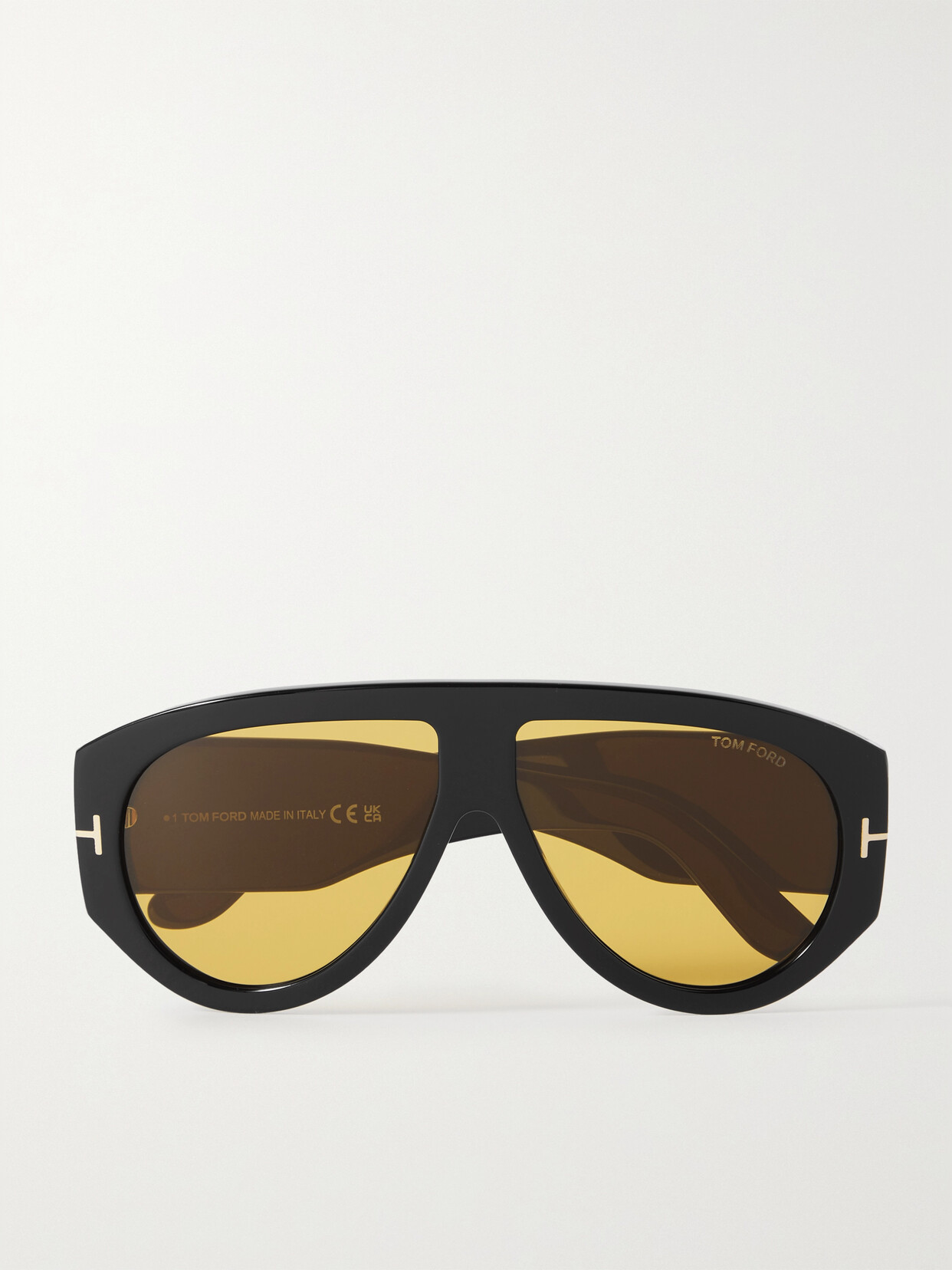 Tom Ford Womens Black Ft1044 Bronson Pilot-frame Acetate Sunglasses In Black