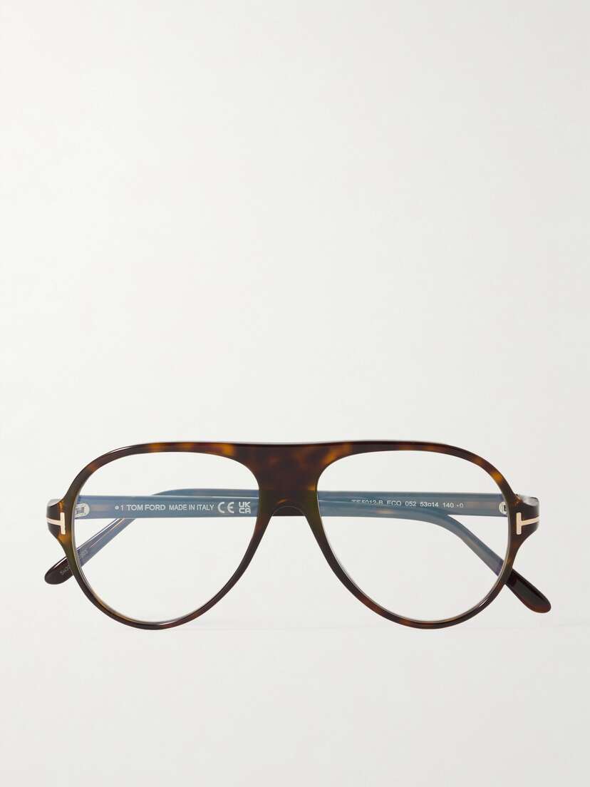 Tom Ford Oversized D-frame Tortoiseshell Acetate Optical Glasses