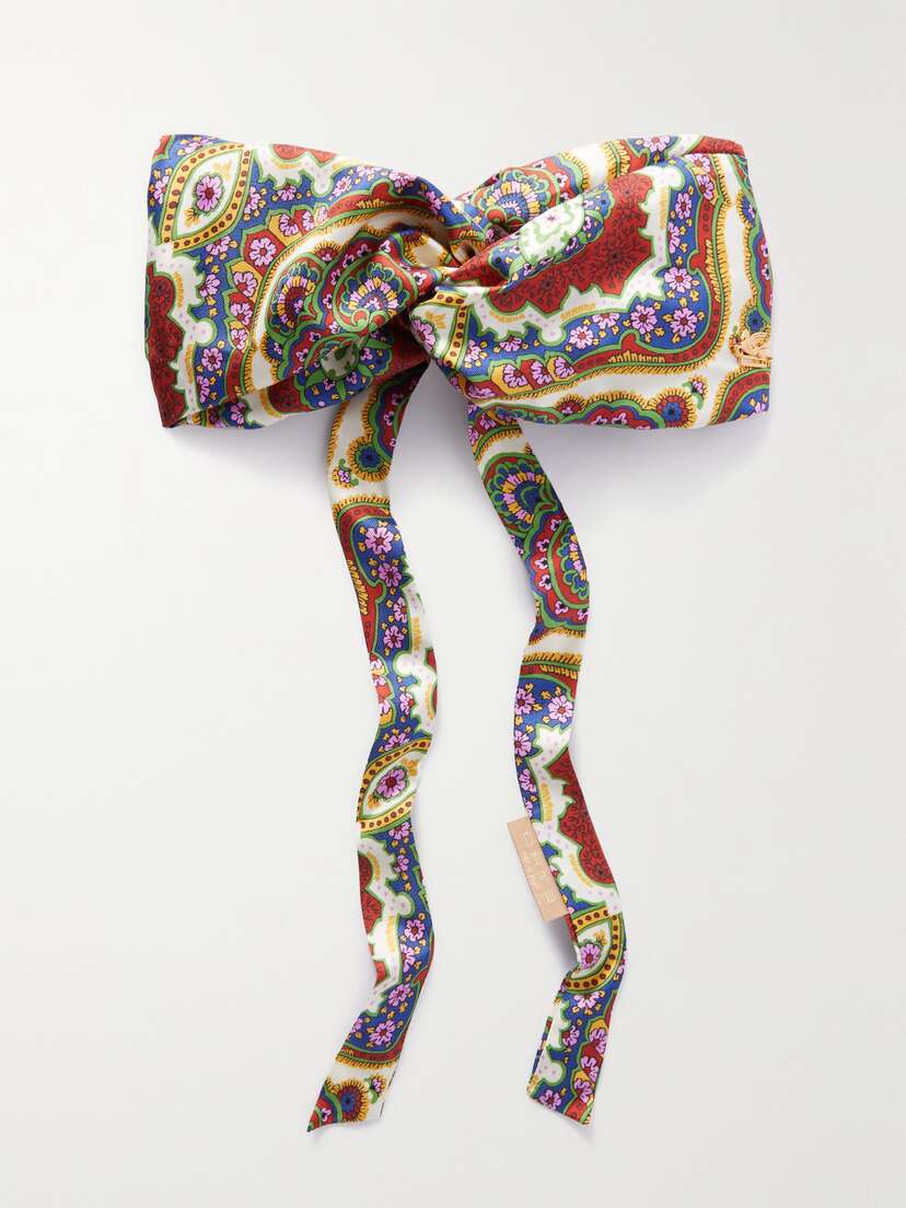 Etro Twisted Paisley Silk-twill Headband