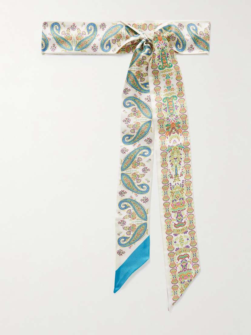 Etro Printed Silk-twill Scarf