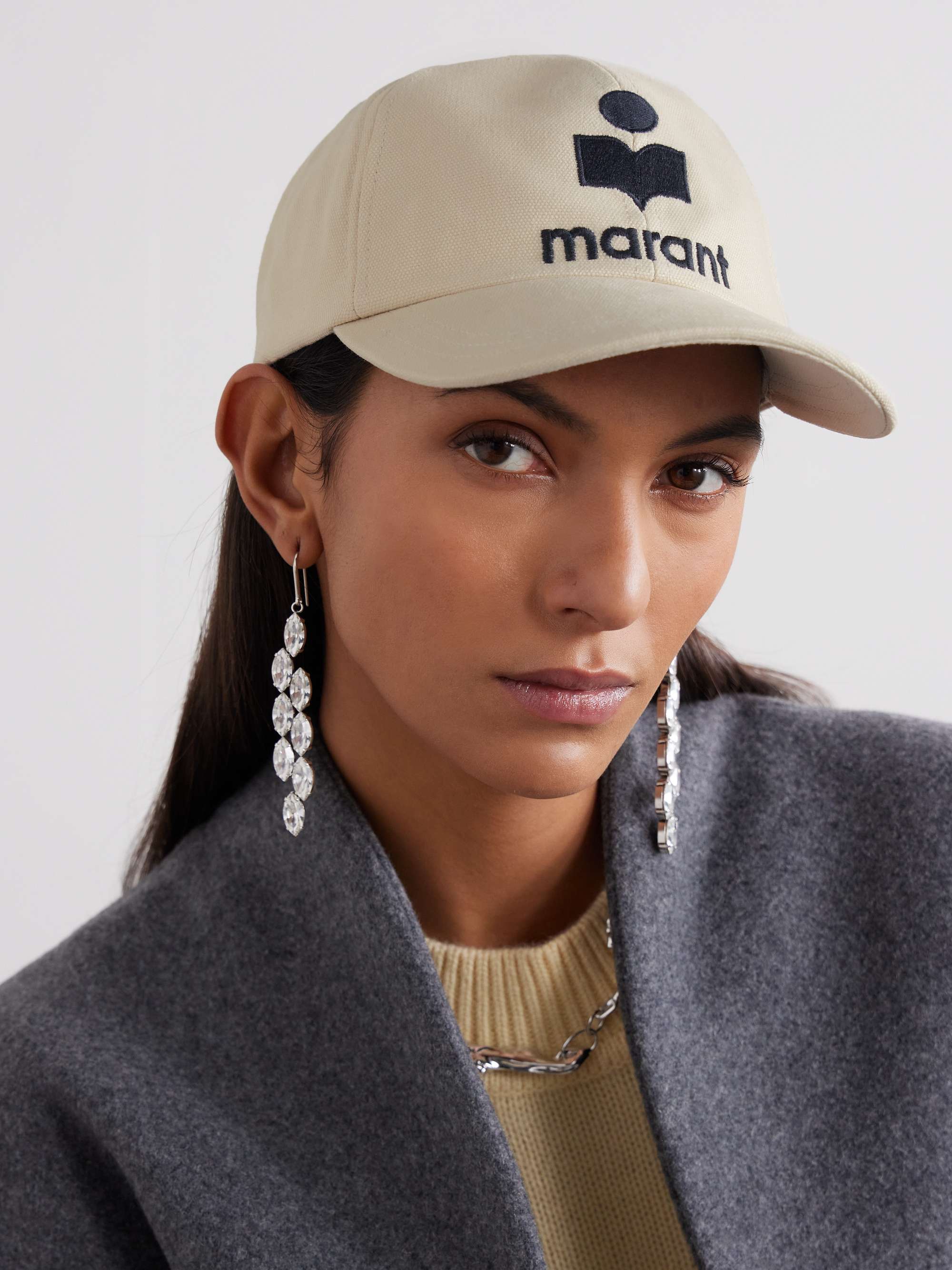 ISABEL MARANT Tyron embroidered cotton-canvas baseball cap | NET-A-PORTER