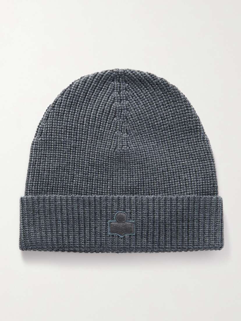 Isabel Marant Bayle Appliquéd Ribbed Wool Beanie
