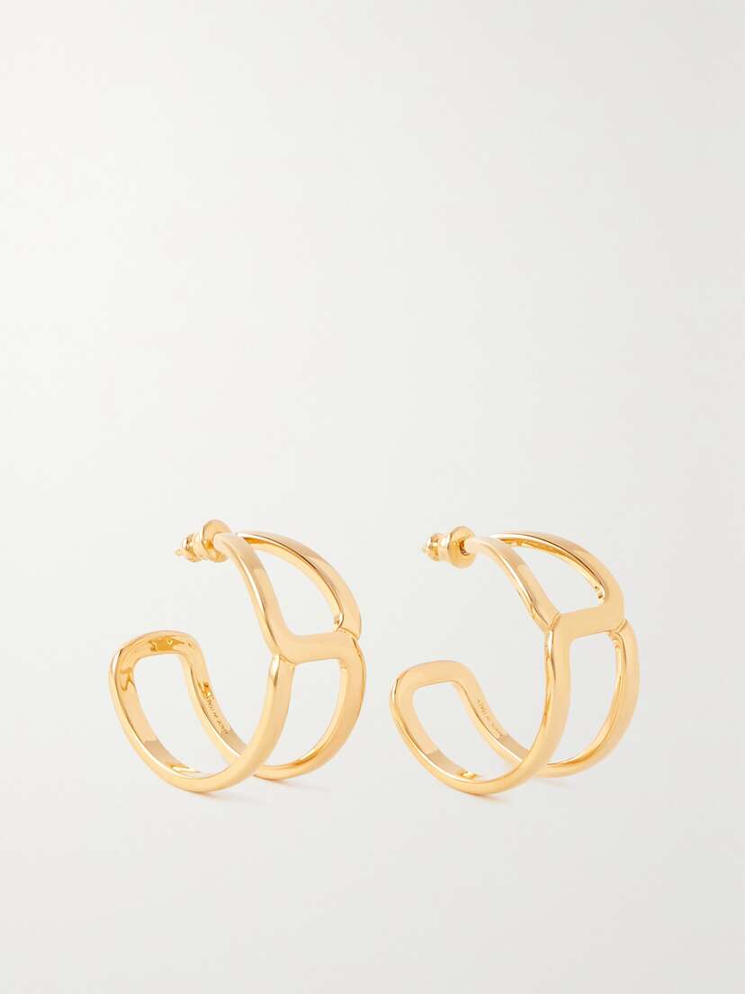 Chloé Marcie Gold-tone Hoop Earrings