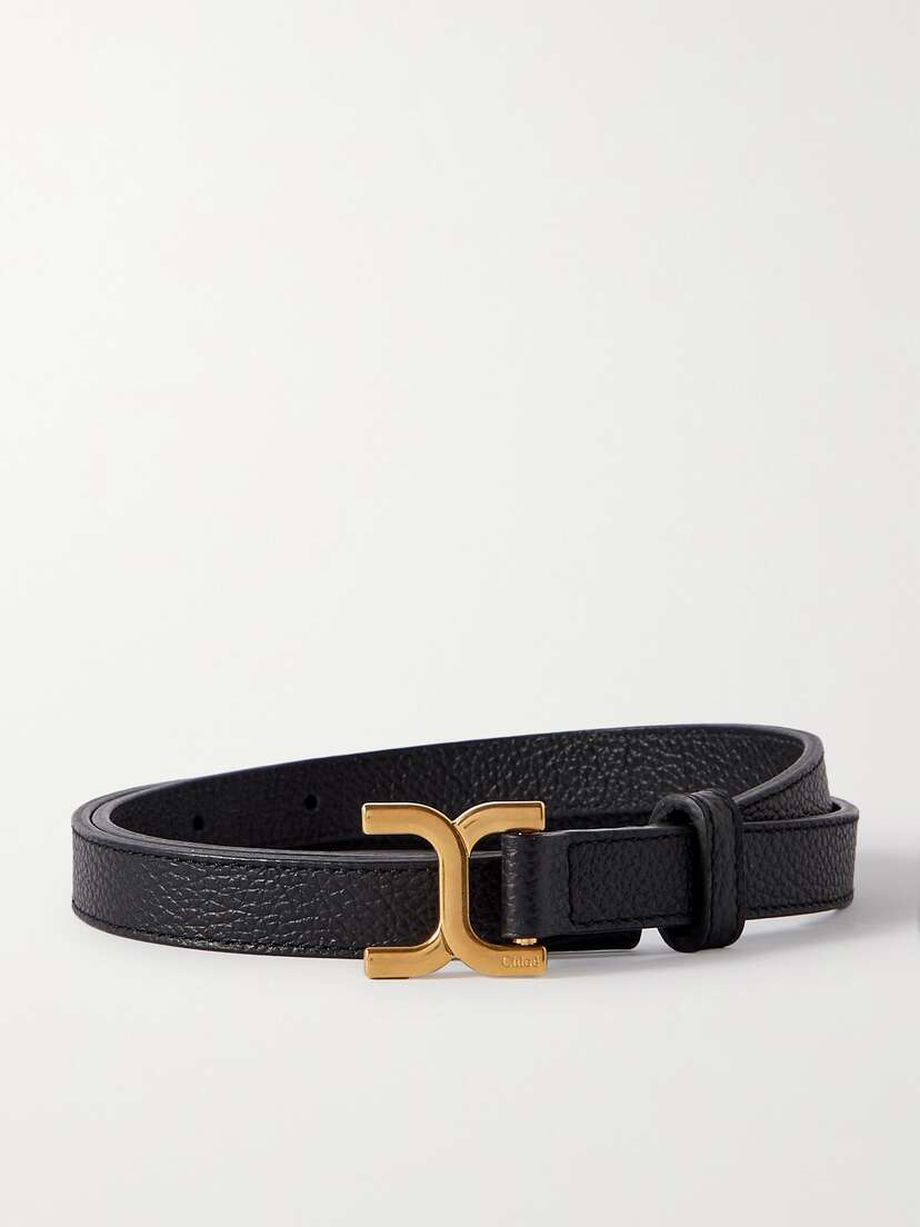 Chloé Marcie Textured-leather Belt