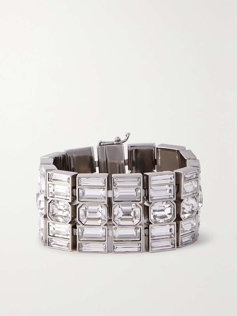 Chloé Thelma Silver-tone Crystal Bracelet