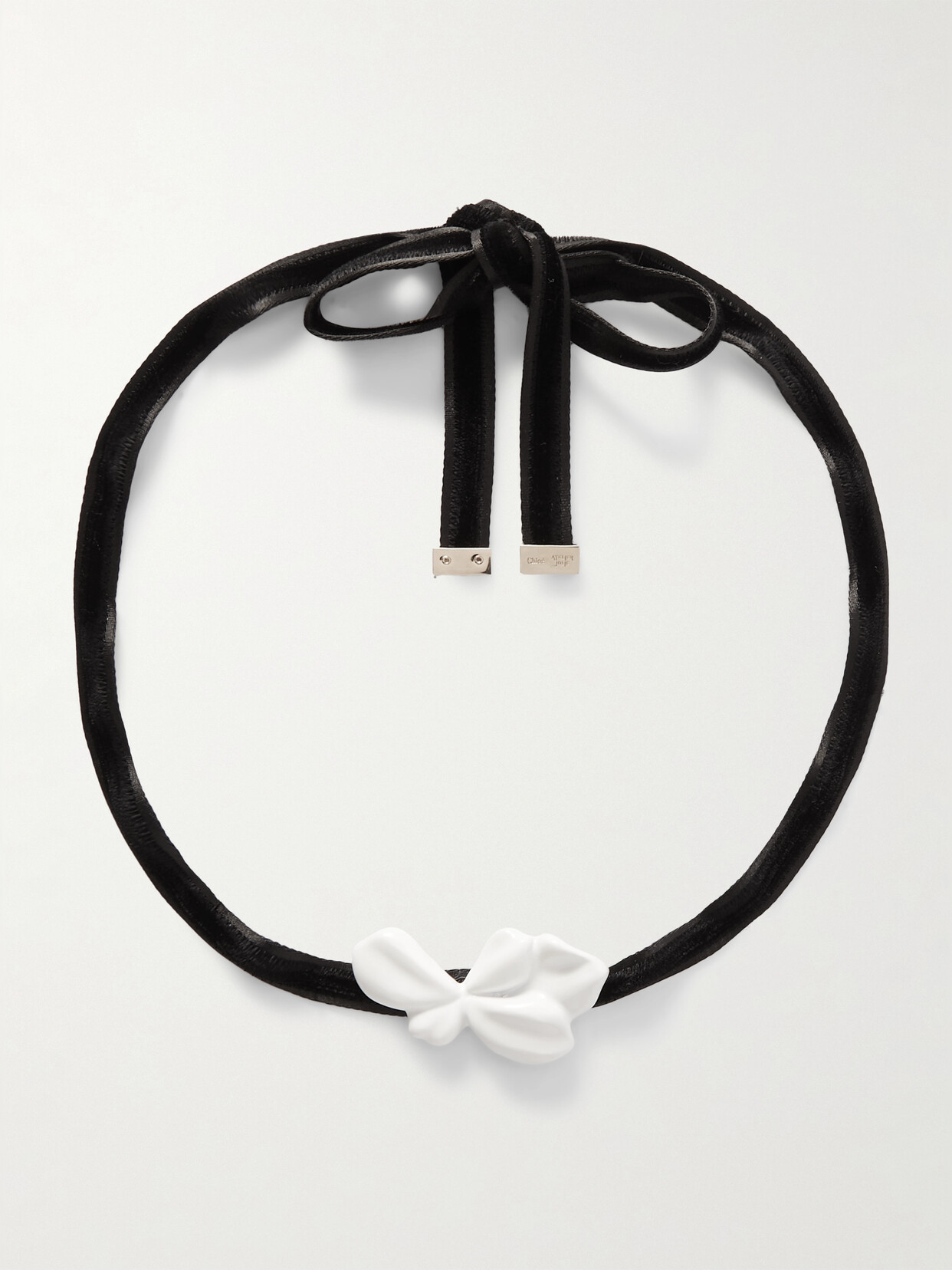 Chloé + Atelier Jolie Velvet And Ceramic Necklace