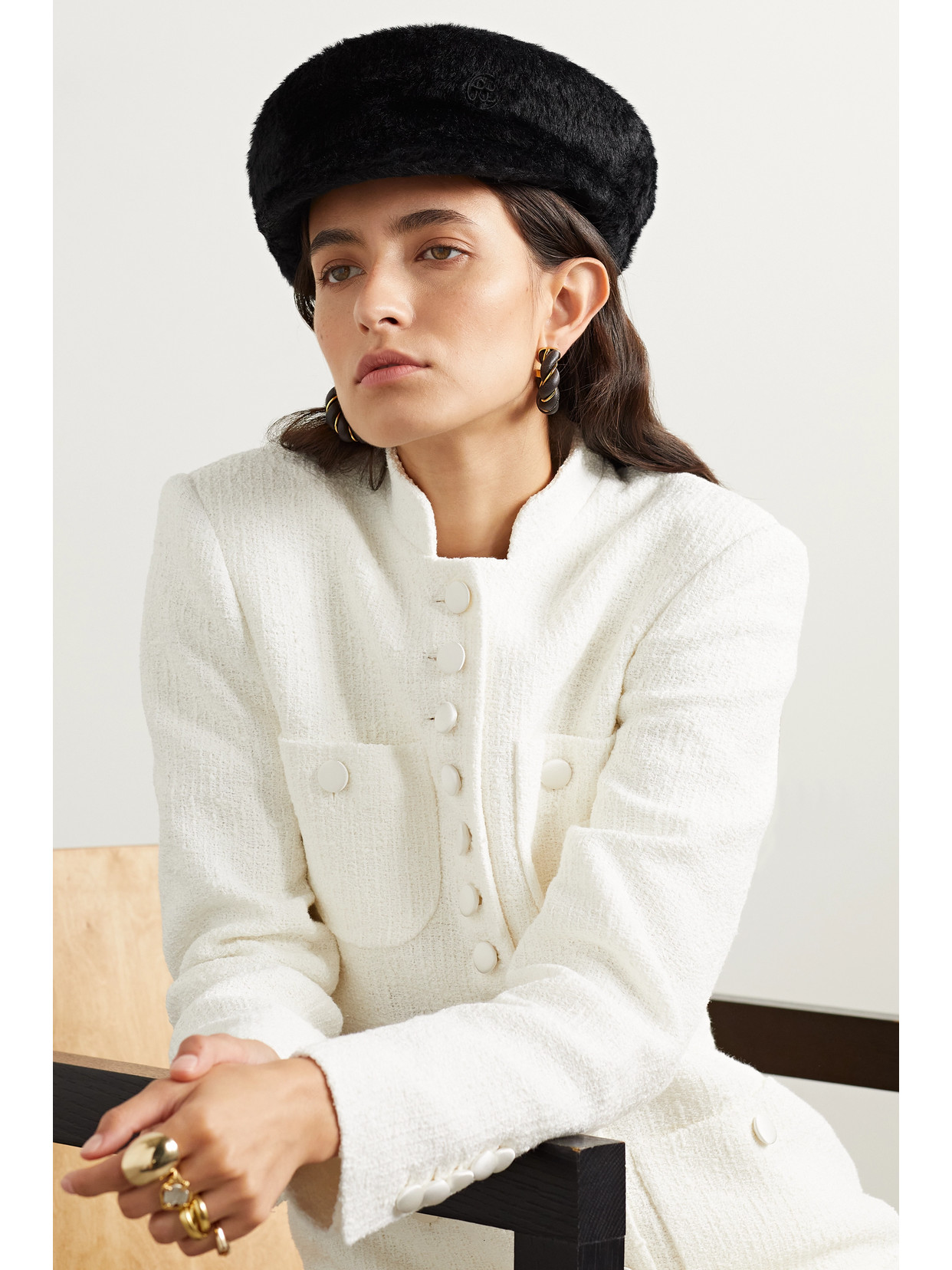 Ruslan Baginskiy Faux-fur Cap In Black