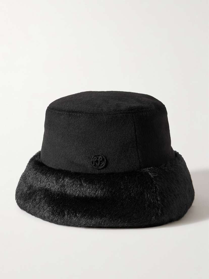 Ruslan Baginskiy Wool And Faux Fur Bucket Hat