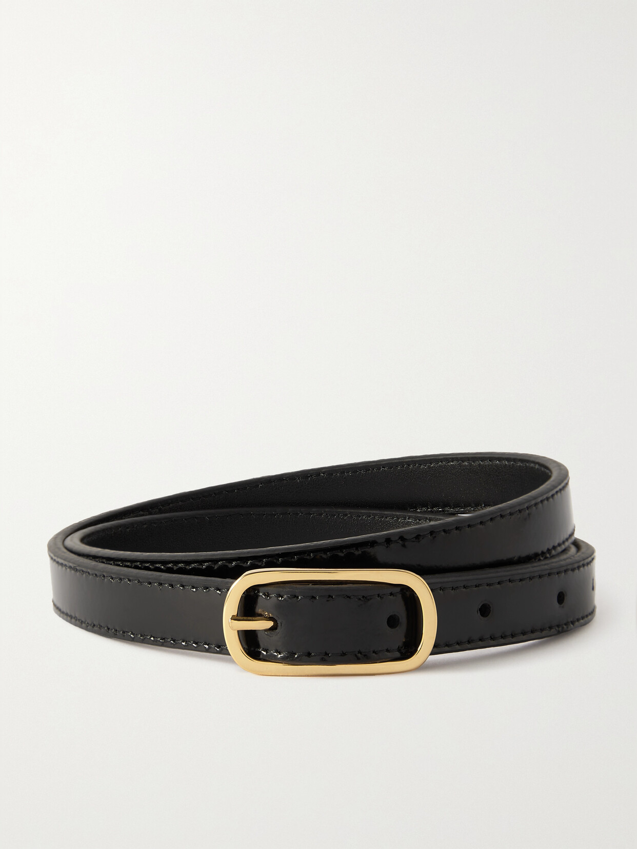TOTEME Leather Belt - Black