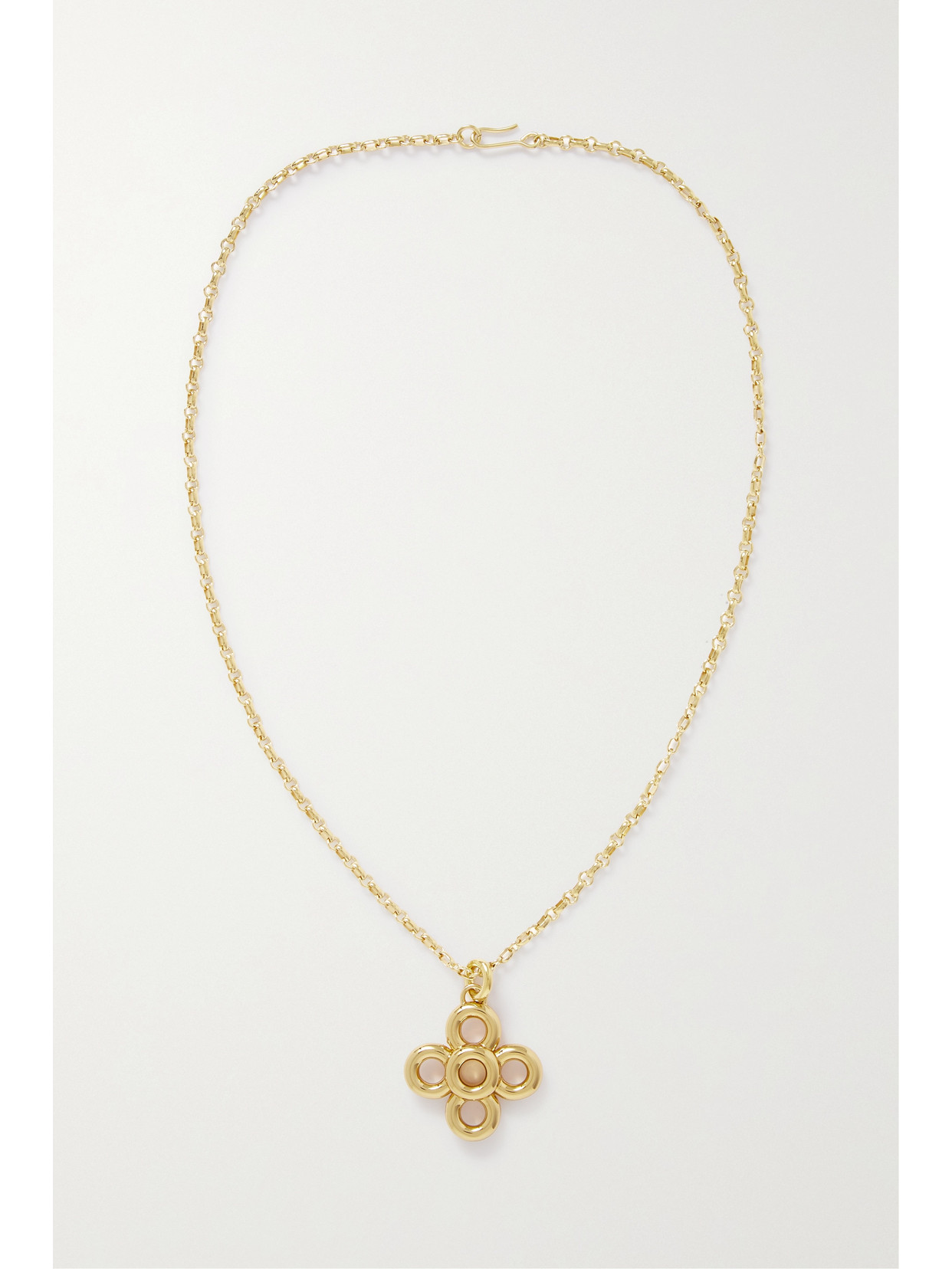 Laura Lombardi + Net Sustain Radda Recycled Gold-plated Necklace In Gold