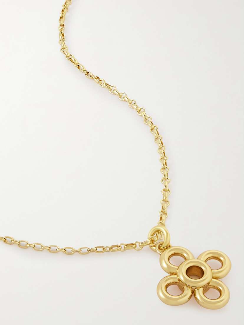Laura Lombardi + Net Sustain Radda Recycled Gold-plated Necklace