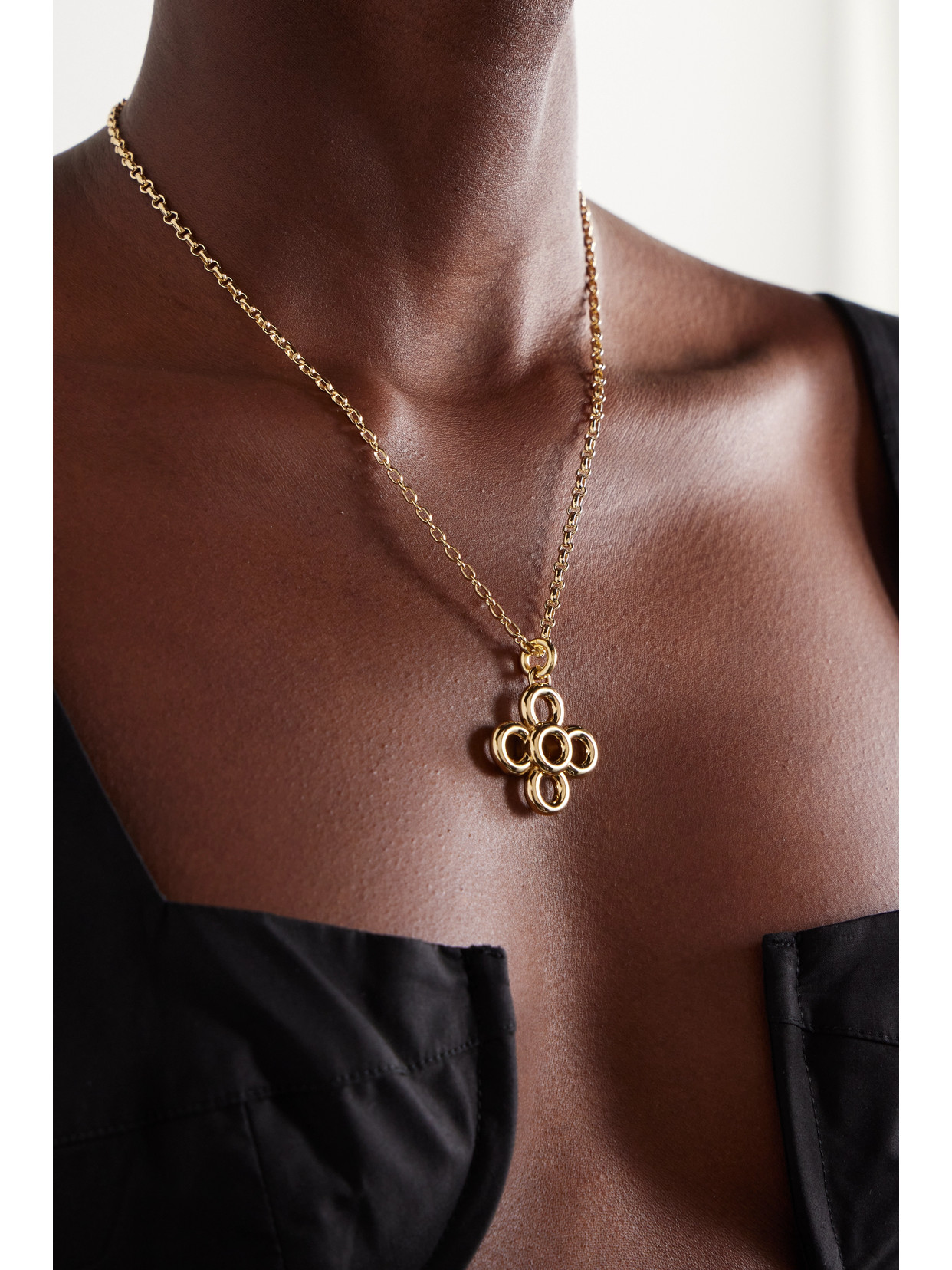 Laura Lombardi + Net Sustain Radda Recycled Gold-plated Necklace In Gold