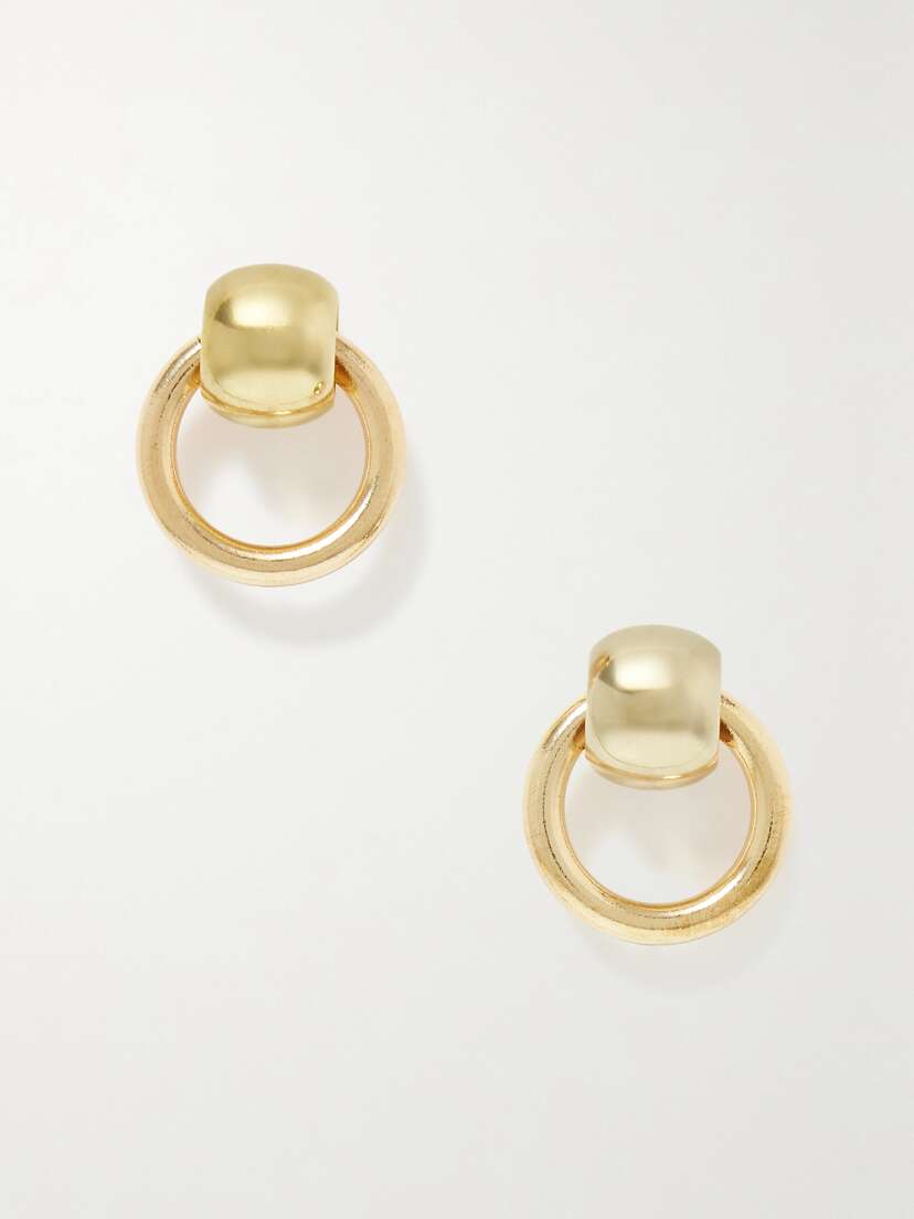 Laura Lombardi + Net Sustain Rina Gold-plated Recycled Earrings