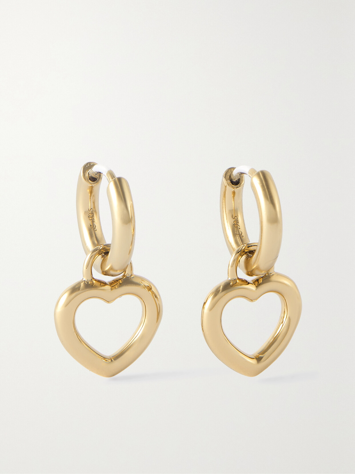 Laura Lombardi + Net Sustain Mini Teresa Recycled Gold-plated Hoop Earrings