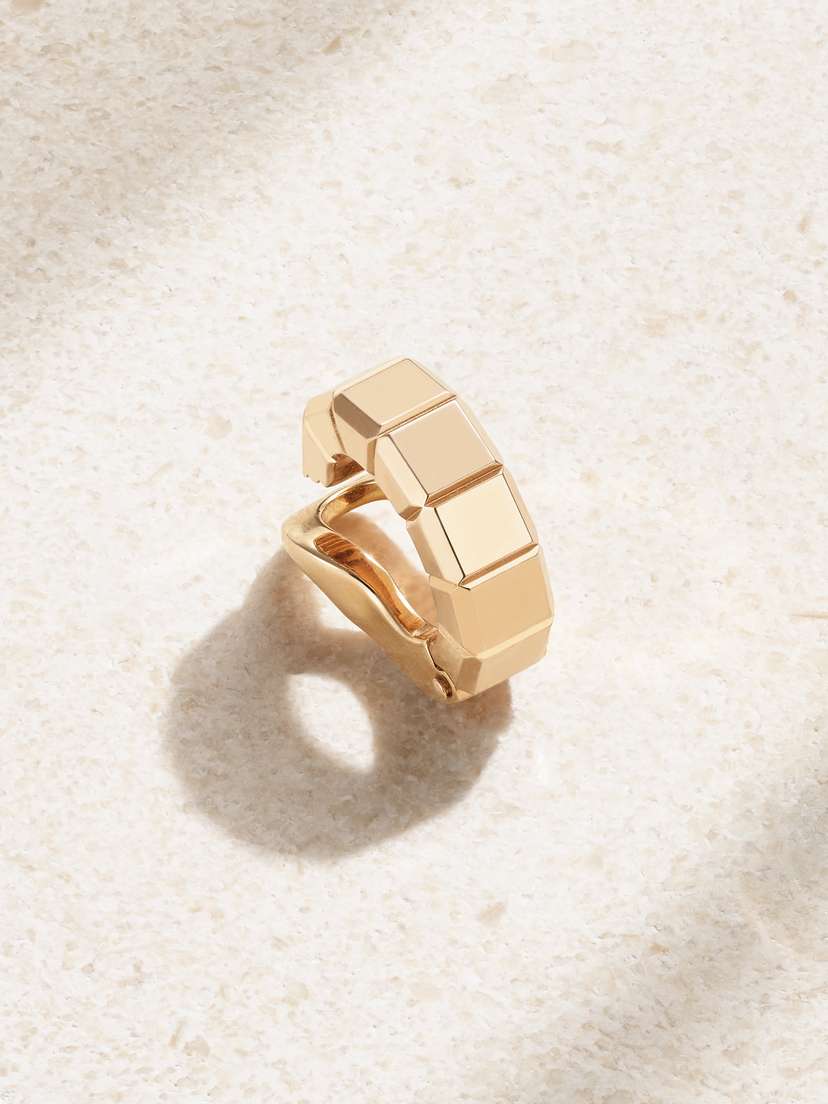 Chopard Ice Cube 18-karat Gold Single Clip Earring