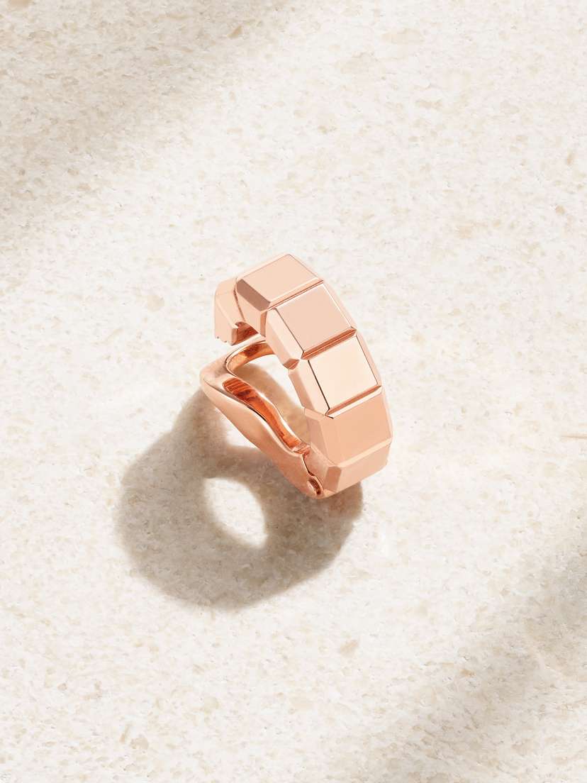 Chopard Ice Cube 18-karat Rose Gold Single Clip Earring