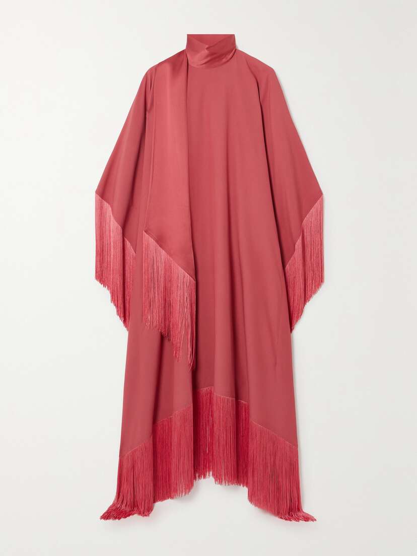 Taller Marmo Mrs Ross Fringed Crepe Kaftan