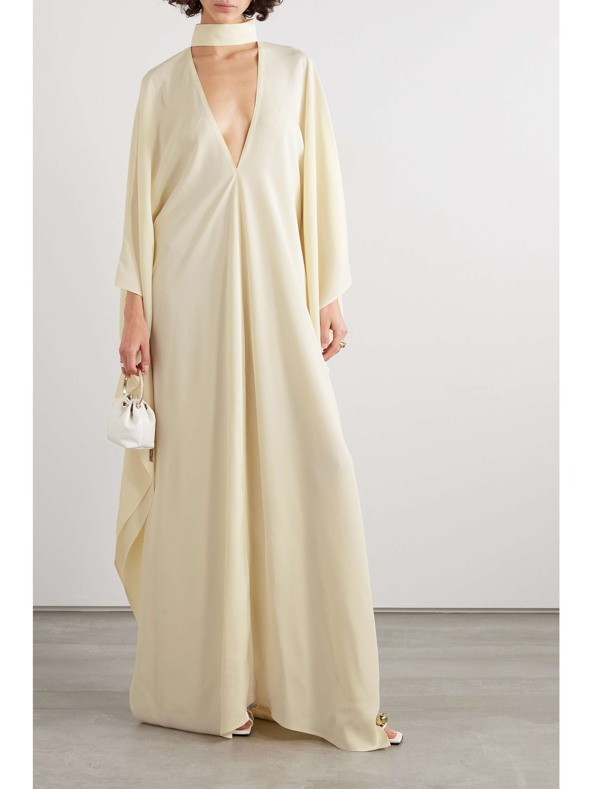 TALLER MARMO Cutout satin kaftan | NET-A-PORTER