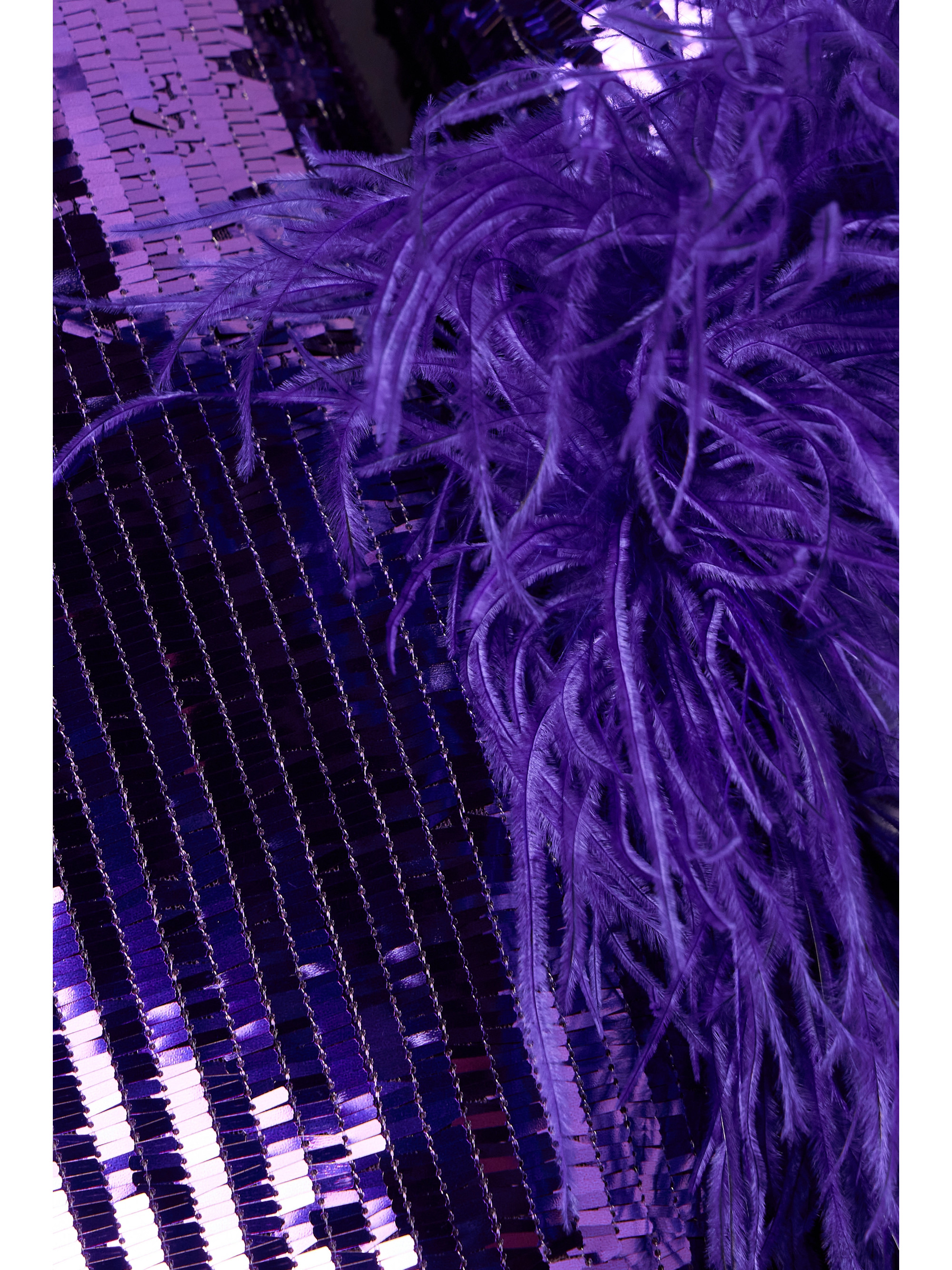 Taller Marmo Del Rio Disco feather-trimmed sequined tulle midi dress