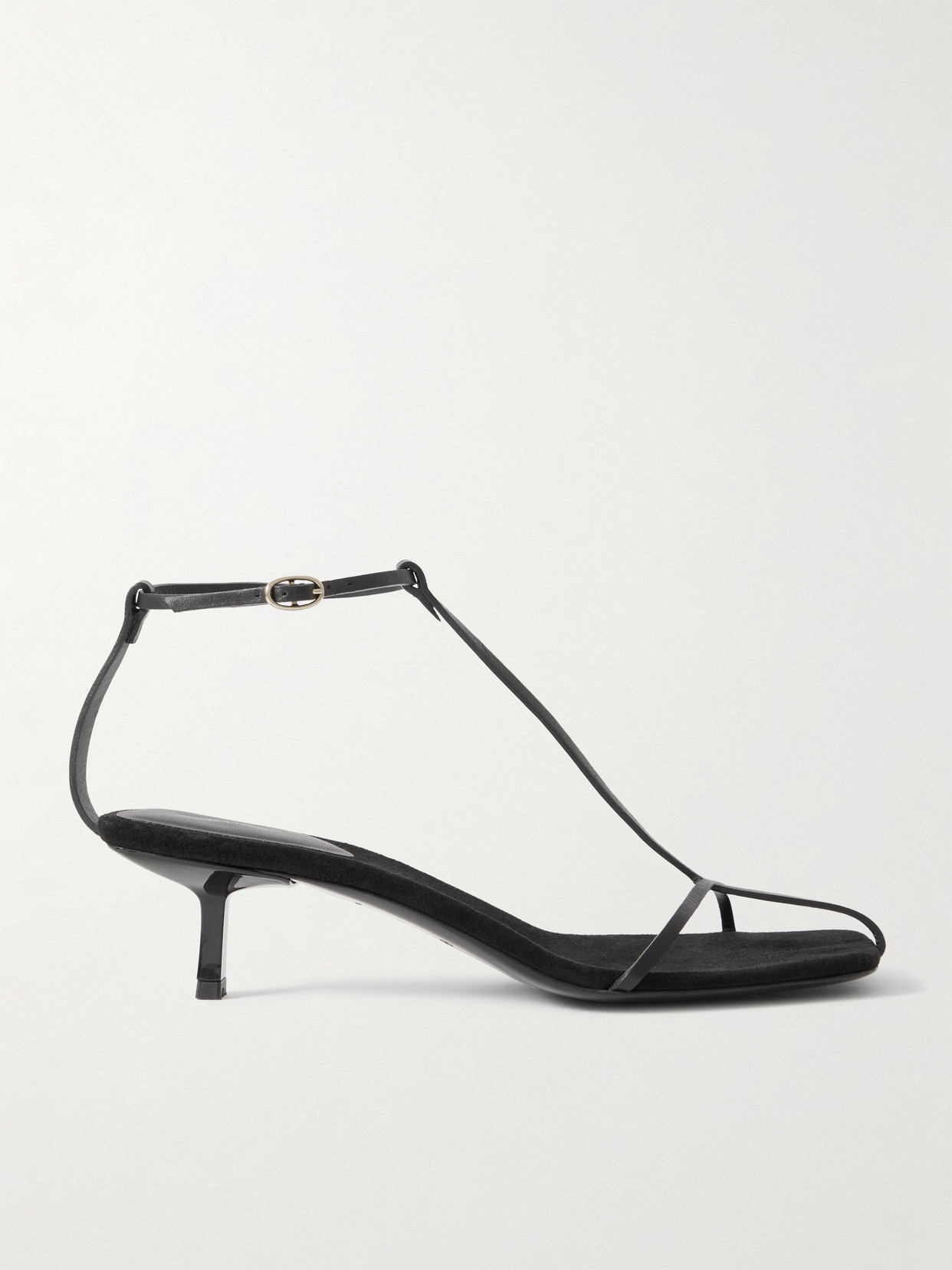 Shop Neous Jumel Leather Sandals In Black