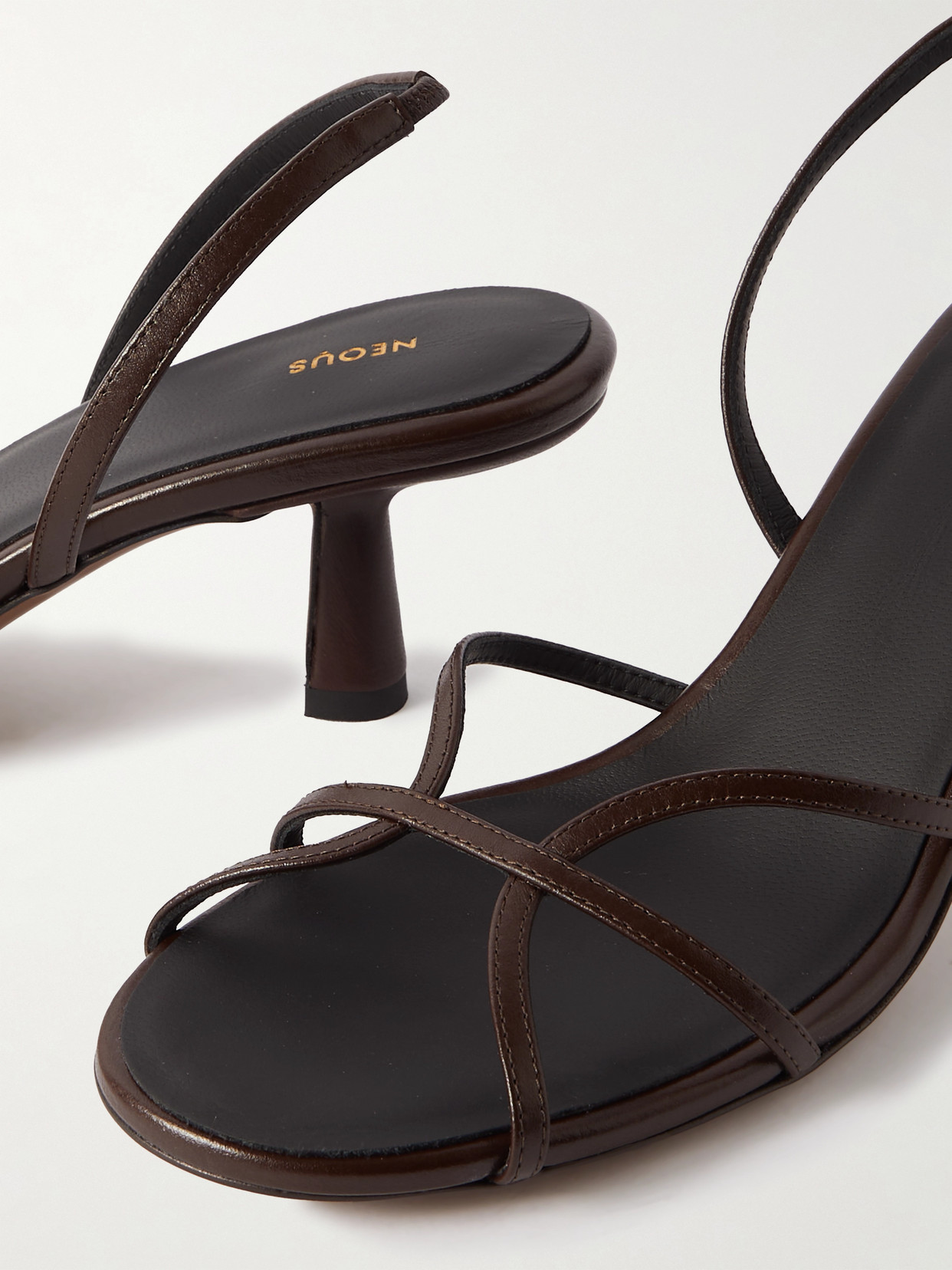 NEOUS IBOR LEATHER SLINGBACK SANDALS