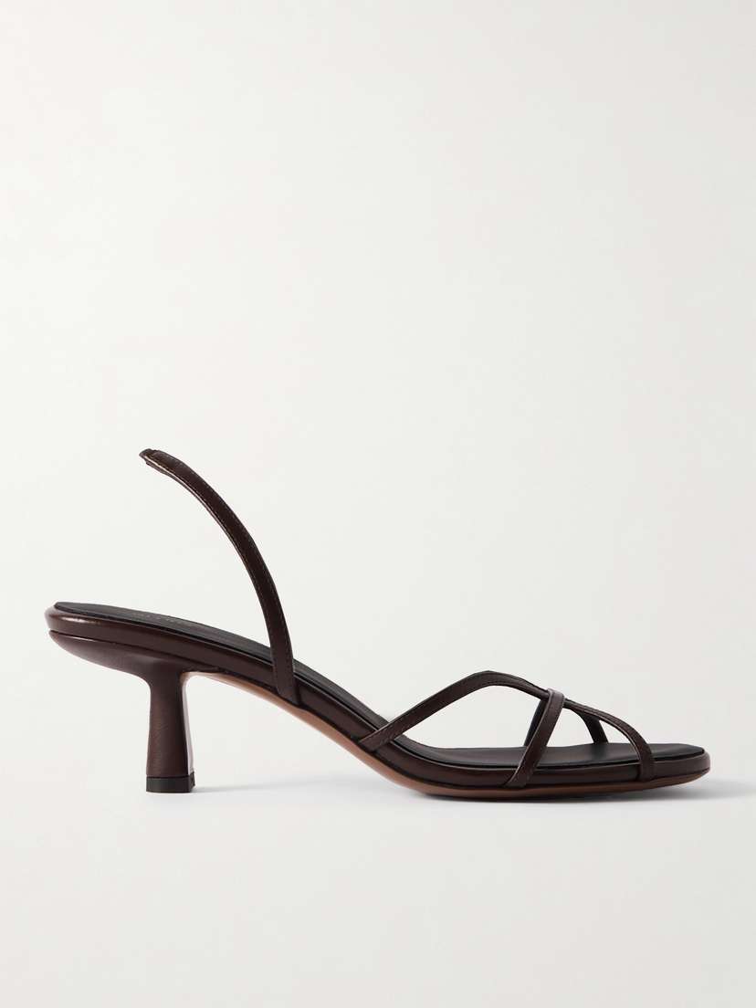 NEOUS Ibor Leather Slingback Sandals