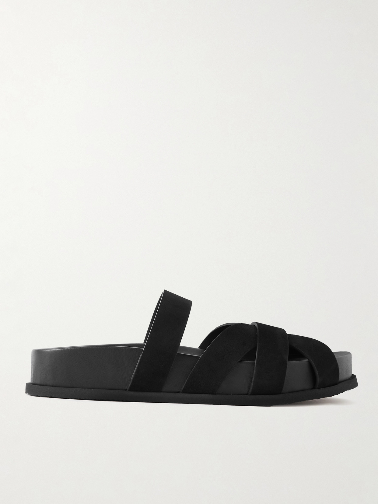 Neous Ibor Suede Slides In Black