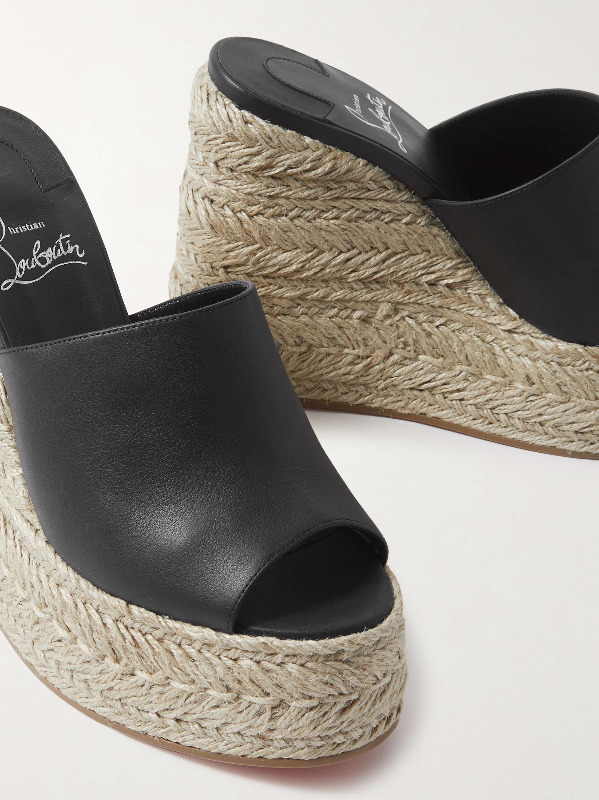 Louboutin wedges sale hot sale