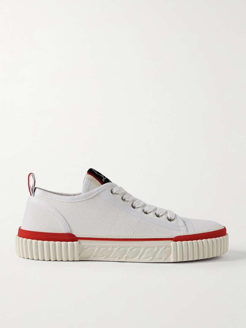 Christian Louboutin Pedro Junior Cotton-canvas Sneakers