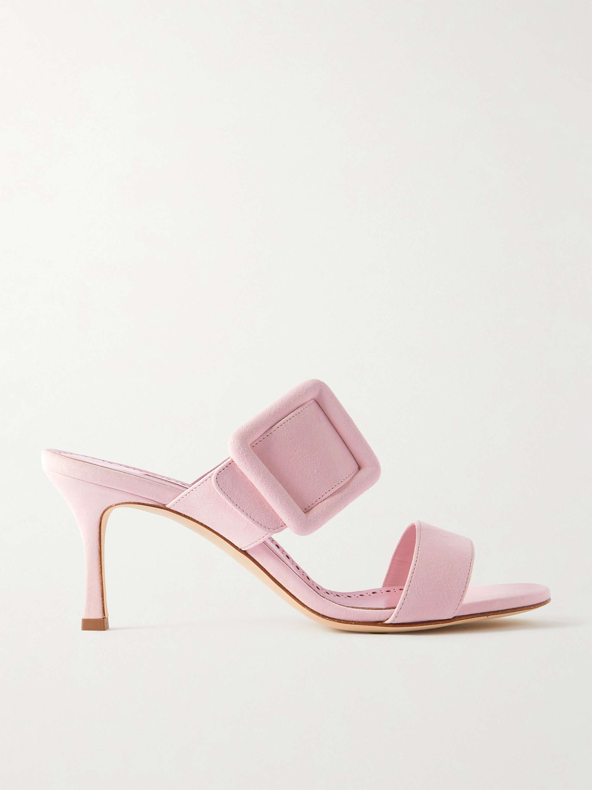 Manolo blahnik hot sale pink mules