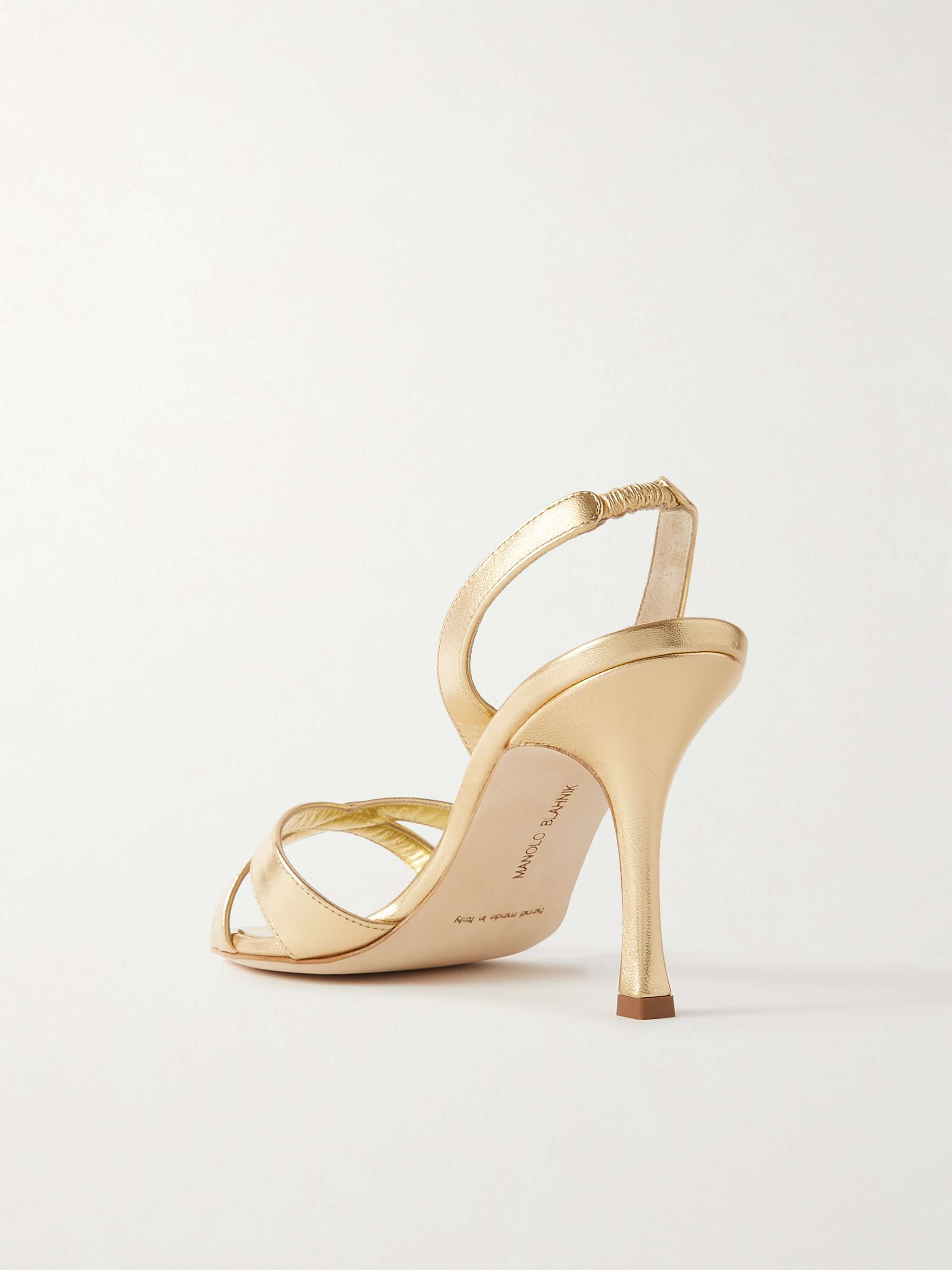 MANOLO BLAHNIK Callasli 90 leather slingback sandals