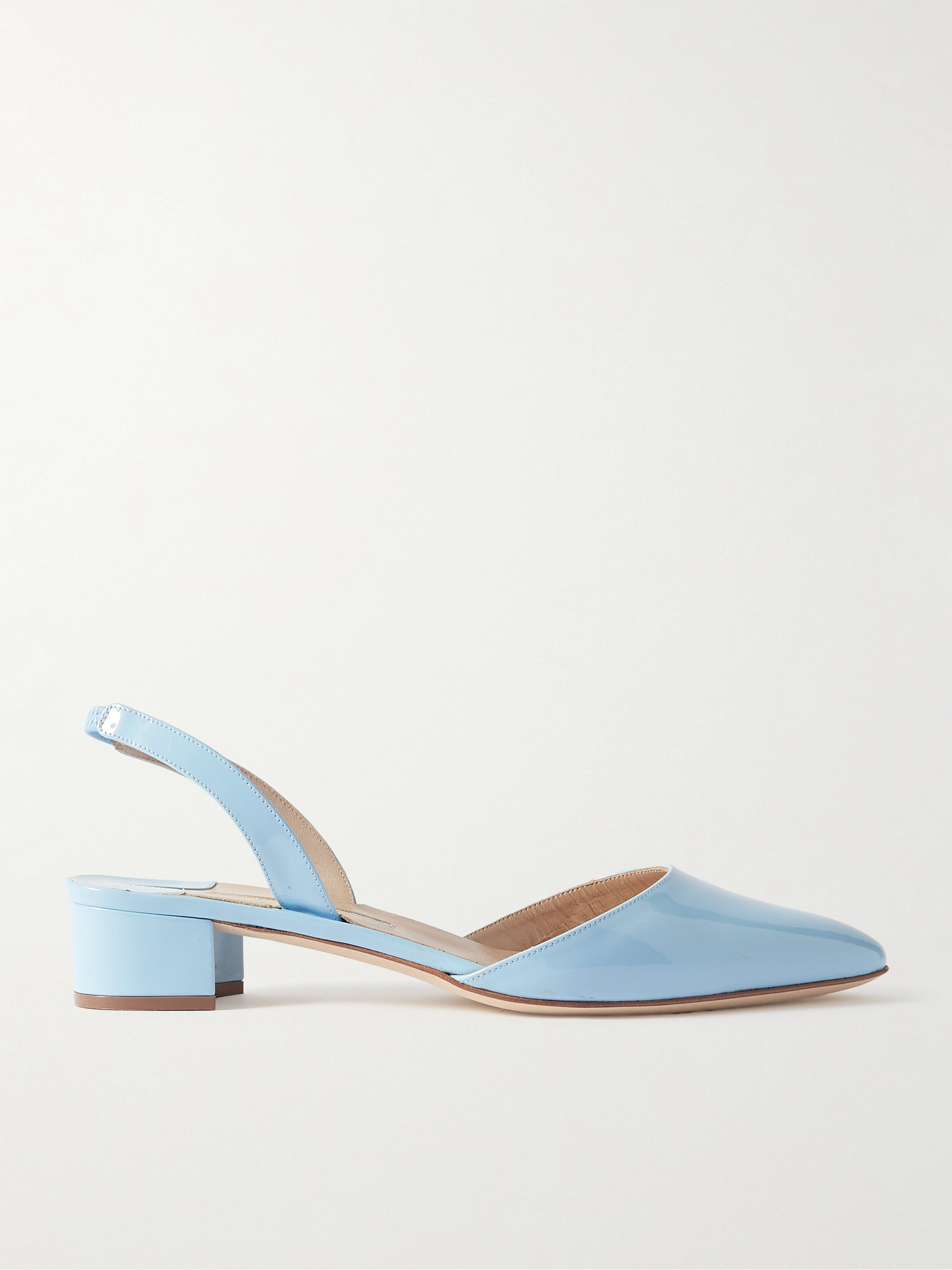 MANOLO BLAHNIK Aspro 30 patent-leather pumps