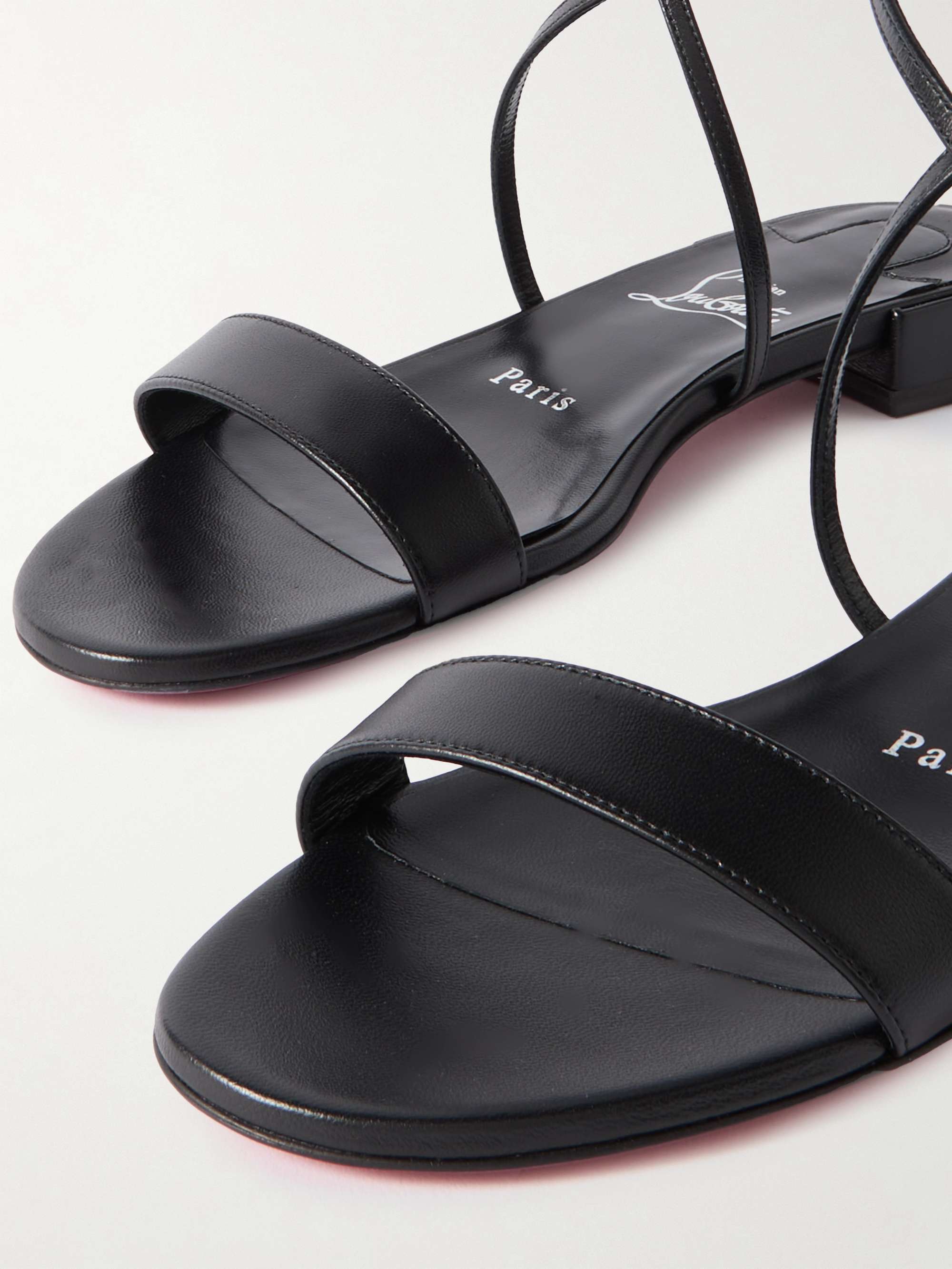 送料関税込★ChristianLouboutin★ミス・チョカのレザーサンダル CHRISTIAN LOUBOUTIN Miss Choca レザーサンダル | NET-A-PORTER