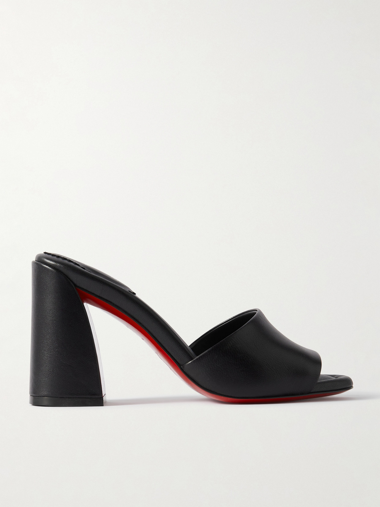 Christian Louboutin Jane 85 Leather Mules - Black