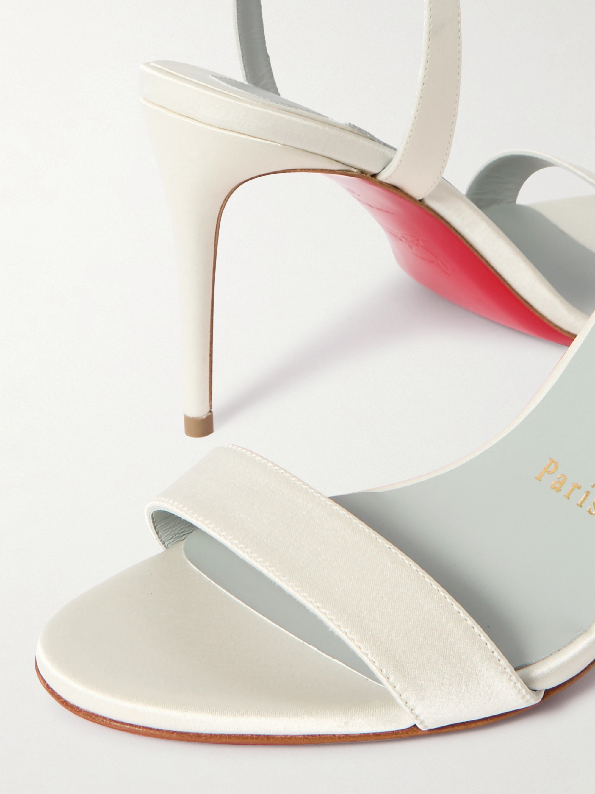CHRISTIAN LOUBOUTIN Loubigirl 85 satin sandals thumbnail