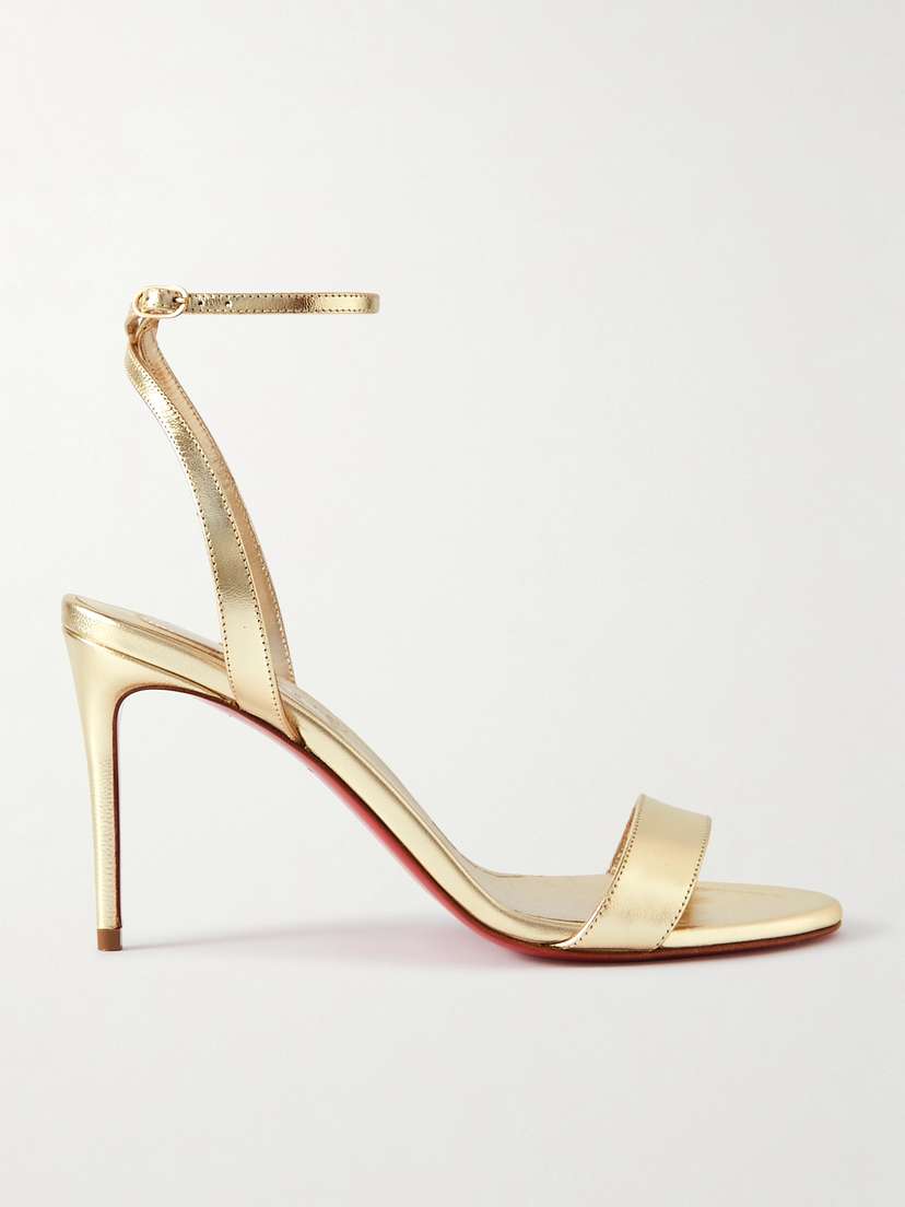 Christian Louboutin Loubigirl 85 Metallic Leather Sandals