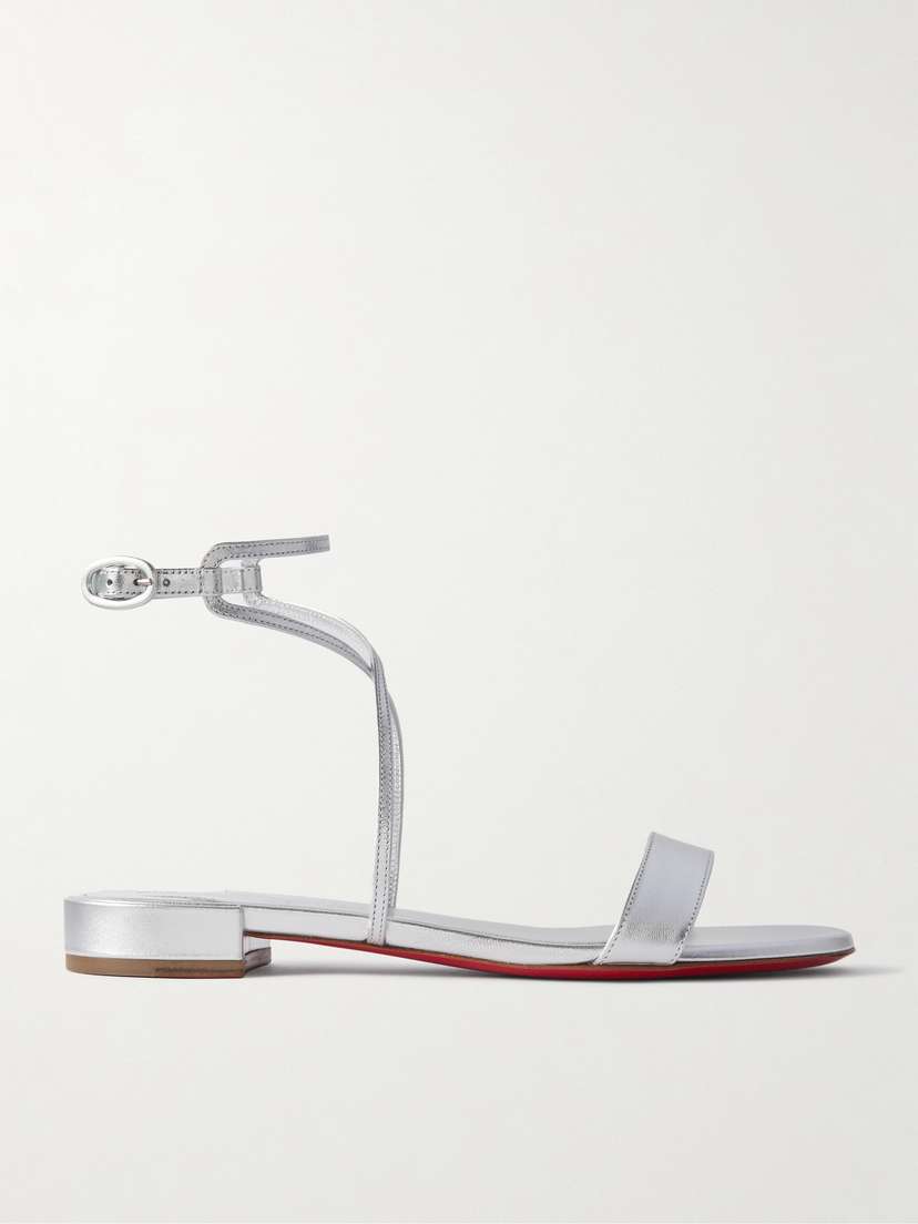 Christian Louboutin Miss Choca Metallic Leather Sandals