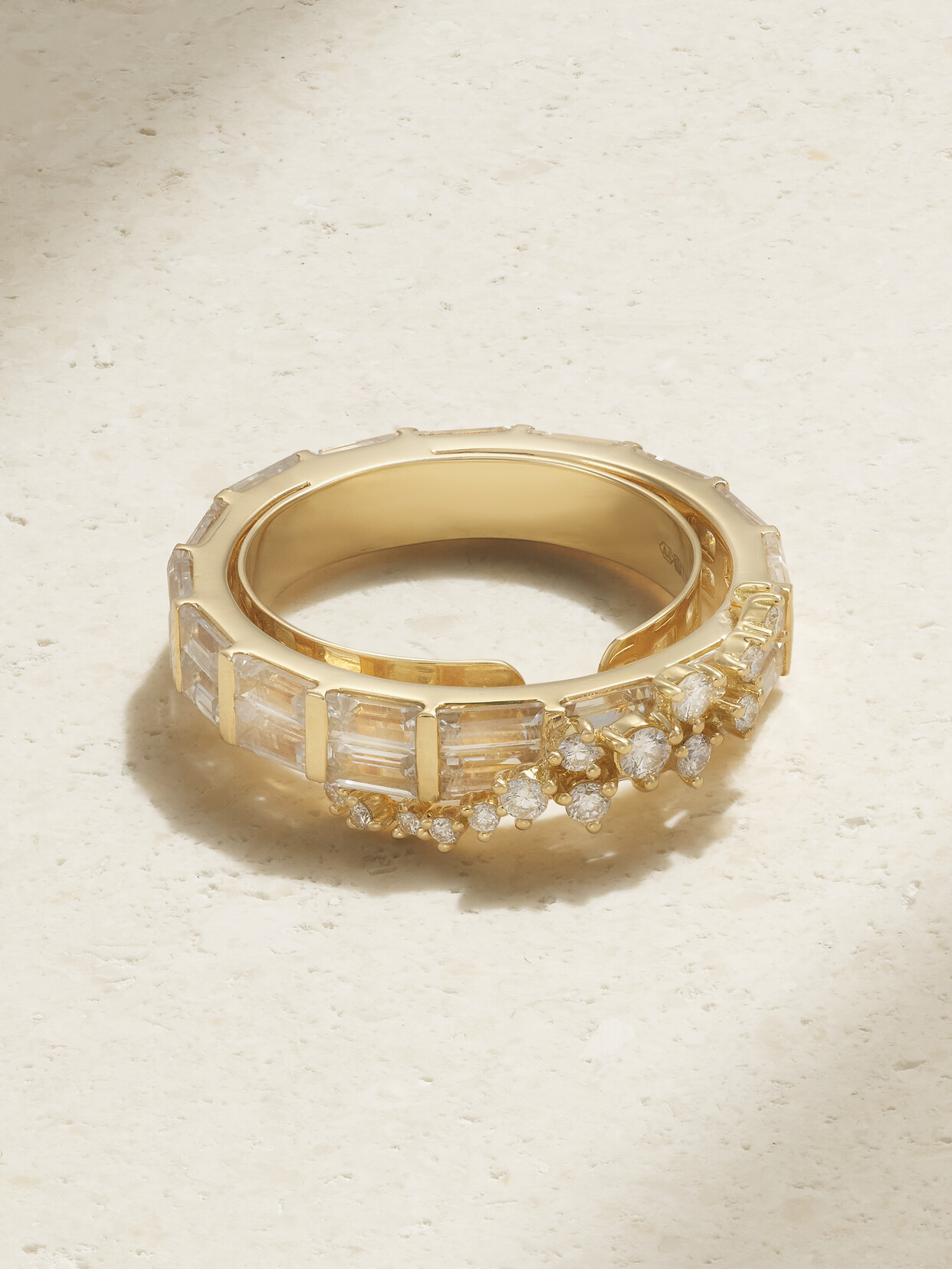 Ananya Scatter 18-karat Gold, Sapphire And Diamond Ring