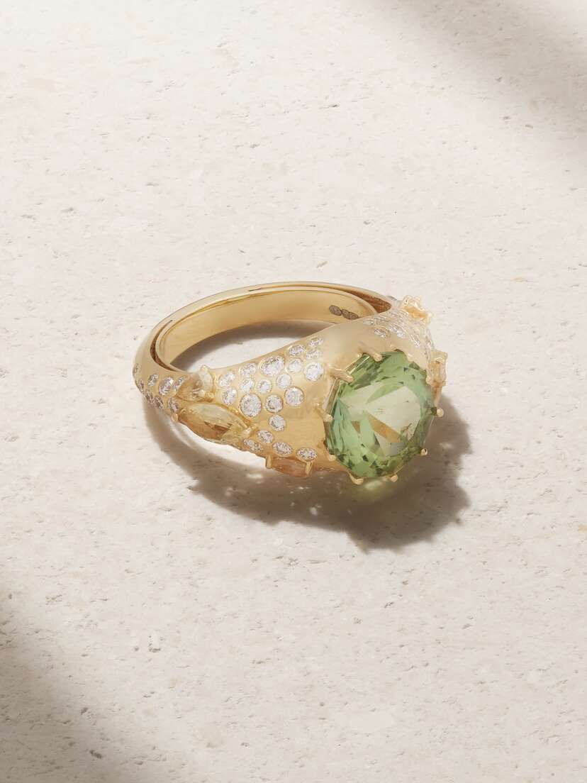 Ananya 18-karat Multi-stone Ring