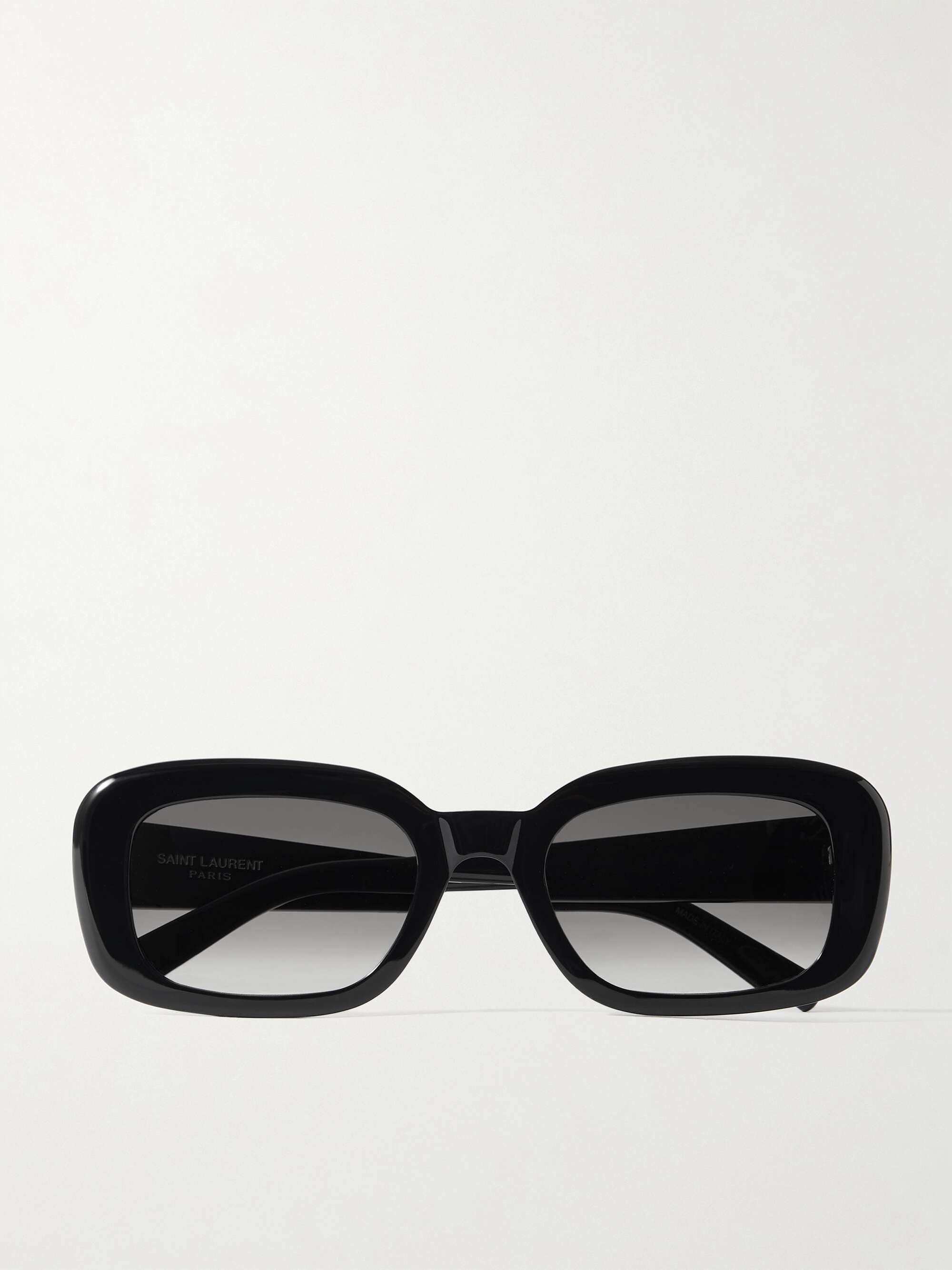 SAINT LAURENT EYEWEAR Rectangular-frame recycled acetate SAINT LAURENT EYEWEAR Rectangular-frame recycled acetate